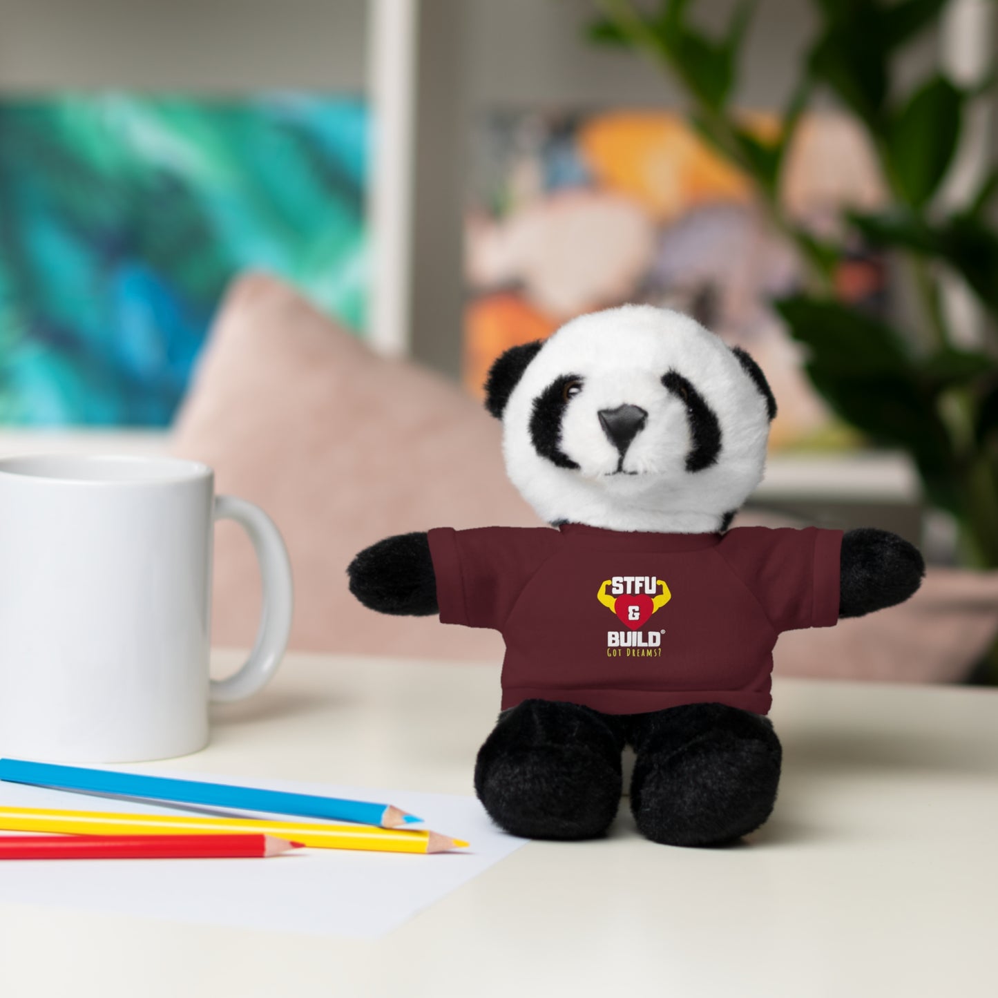 STFU & BUILD® - Classic Logo - Stuffed Animals with Tee