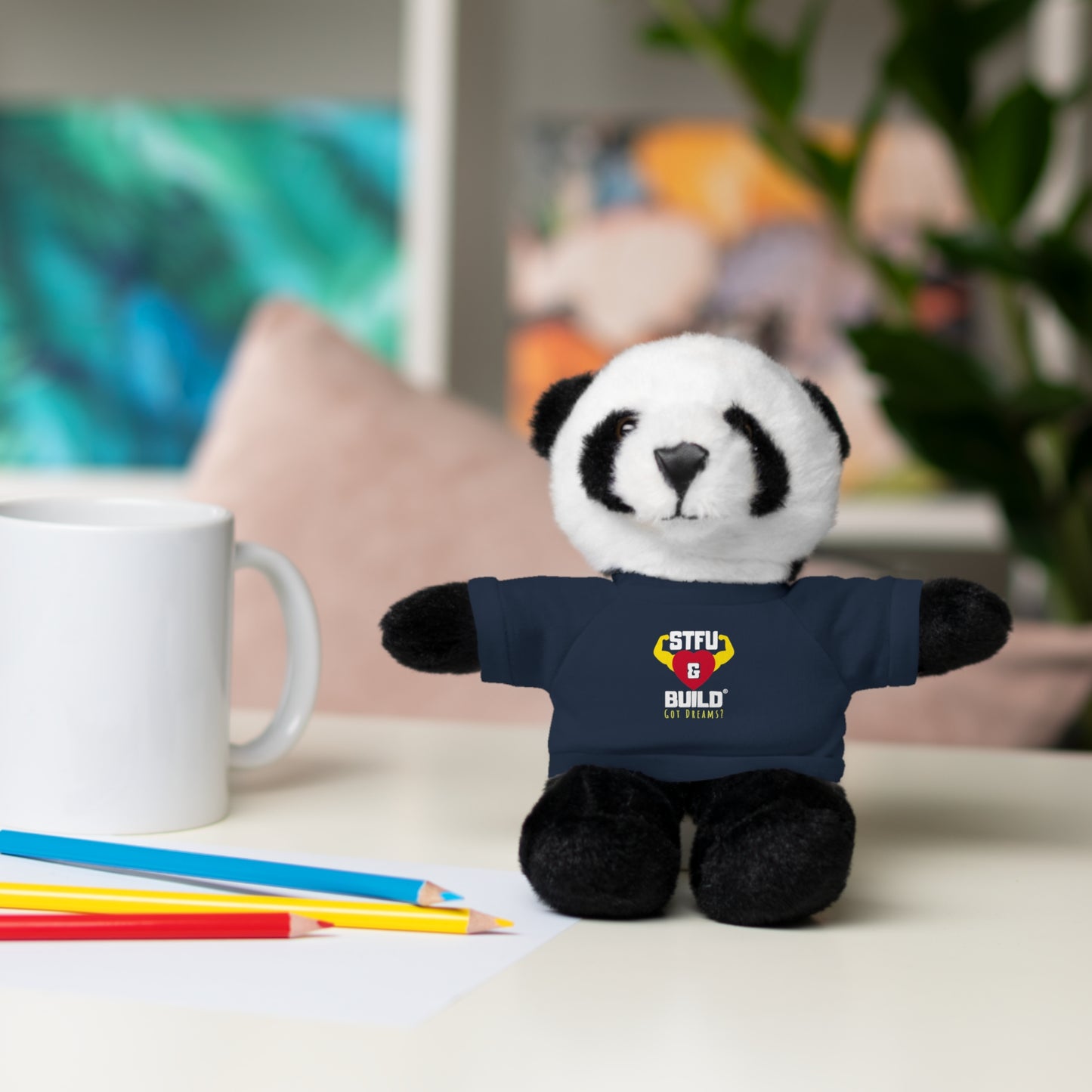 STFU & BUILD® - Classic Logo - Stuffed Animals with Tee