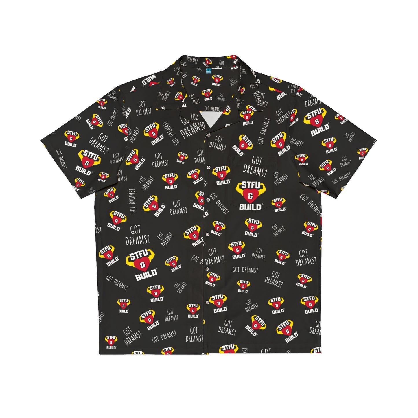 STFU & BUILD® - Classic Collage - Men's Hawaiian Shirt