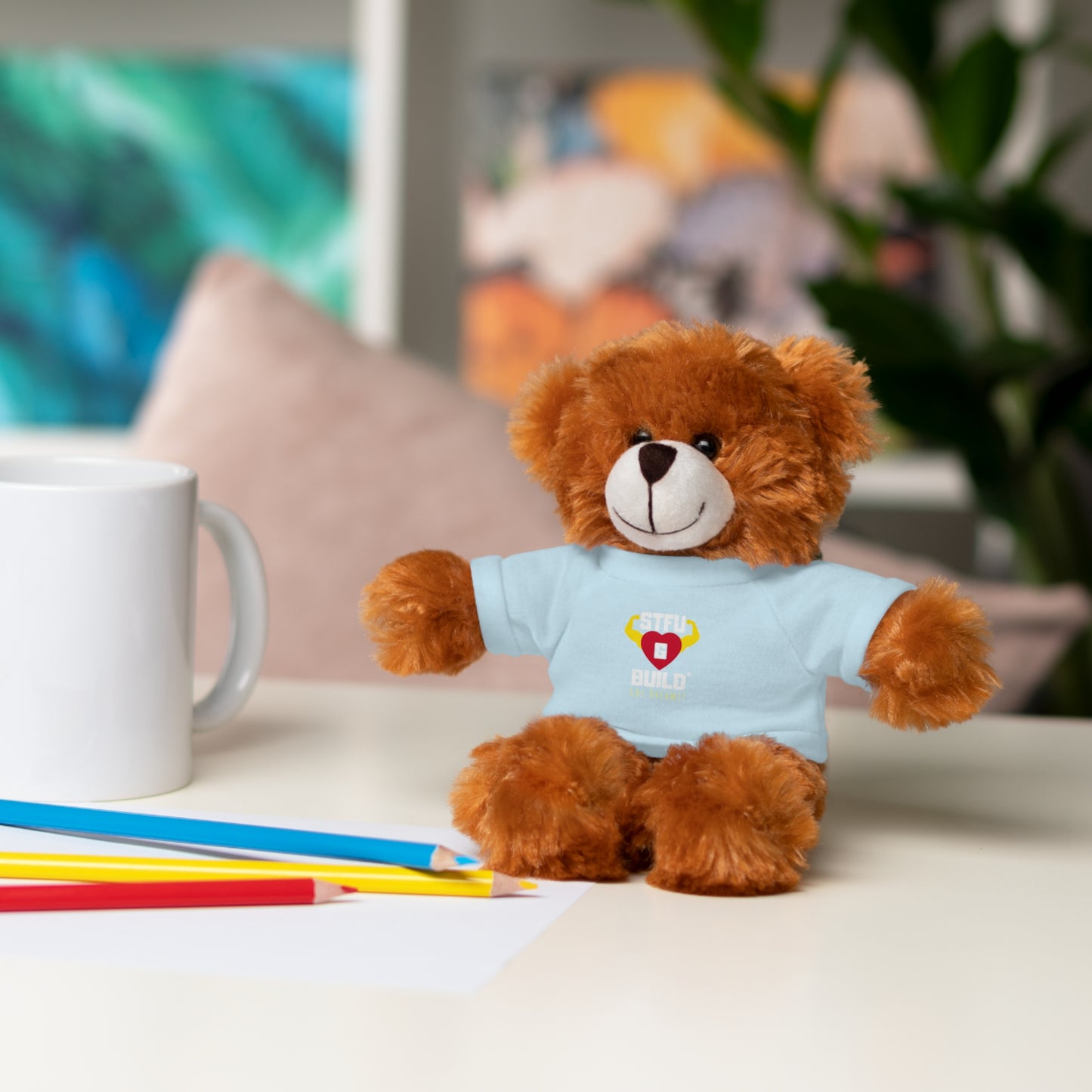 STFU & BUILD® - Classic Logo - Stuffed Animals with Tee