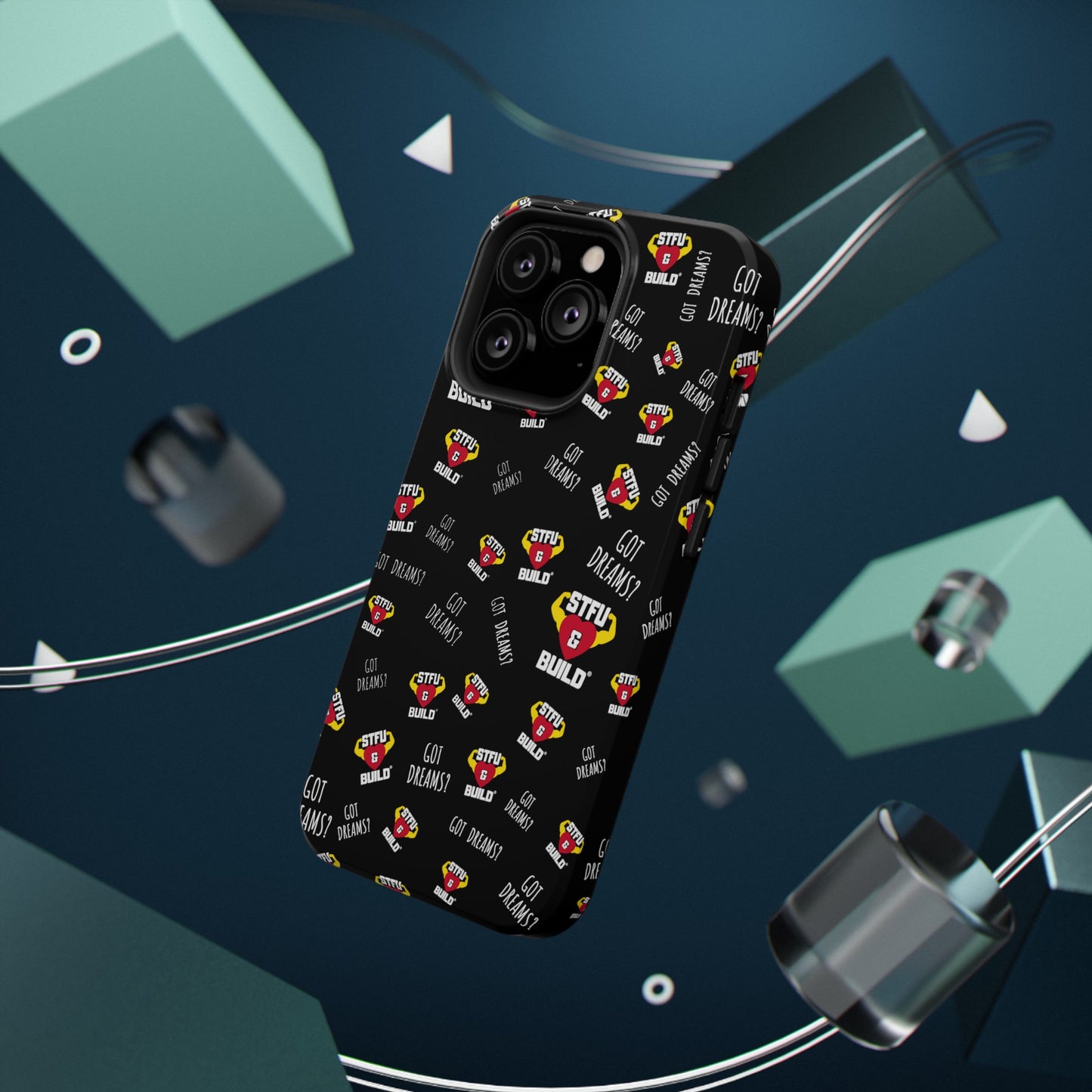 STFU & BUILD® iPhone & Samsung Impact-Resistant Cell Phone Cases - Classic Collage (Various Sizes/Glossy or Matte)
