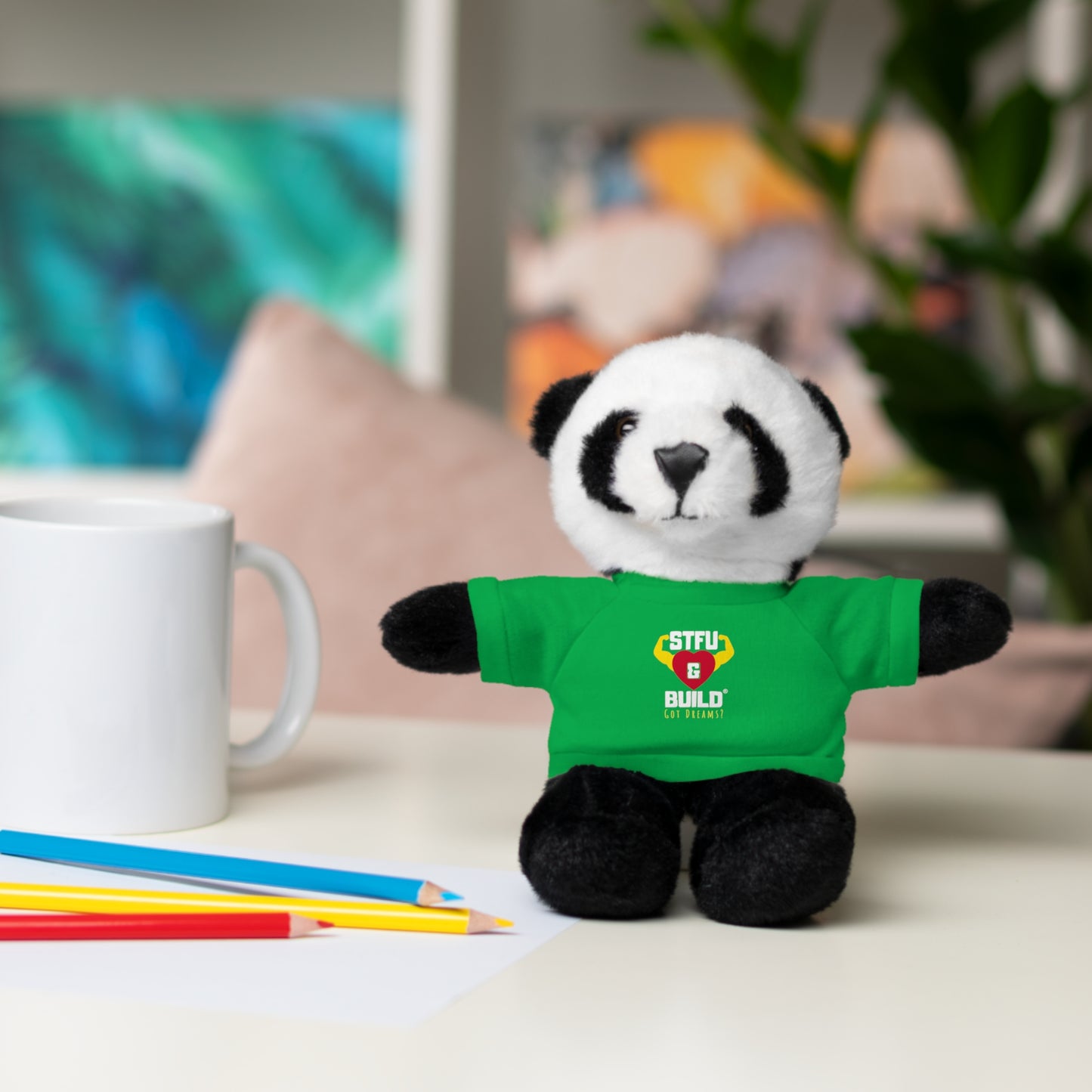 STFU & BUILD® - Classic Logo - Stuffed Animals with Tee