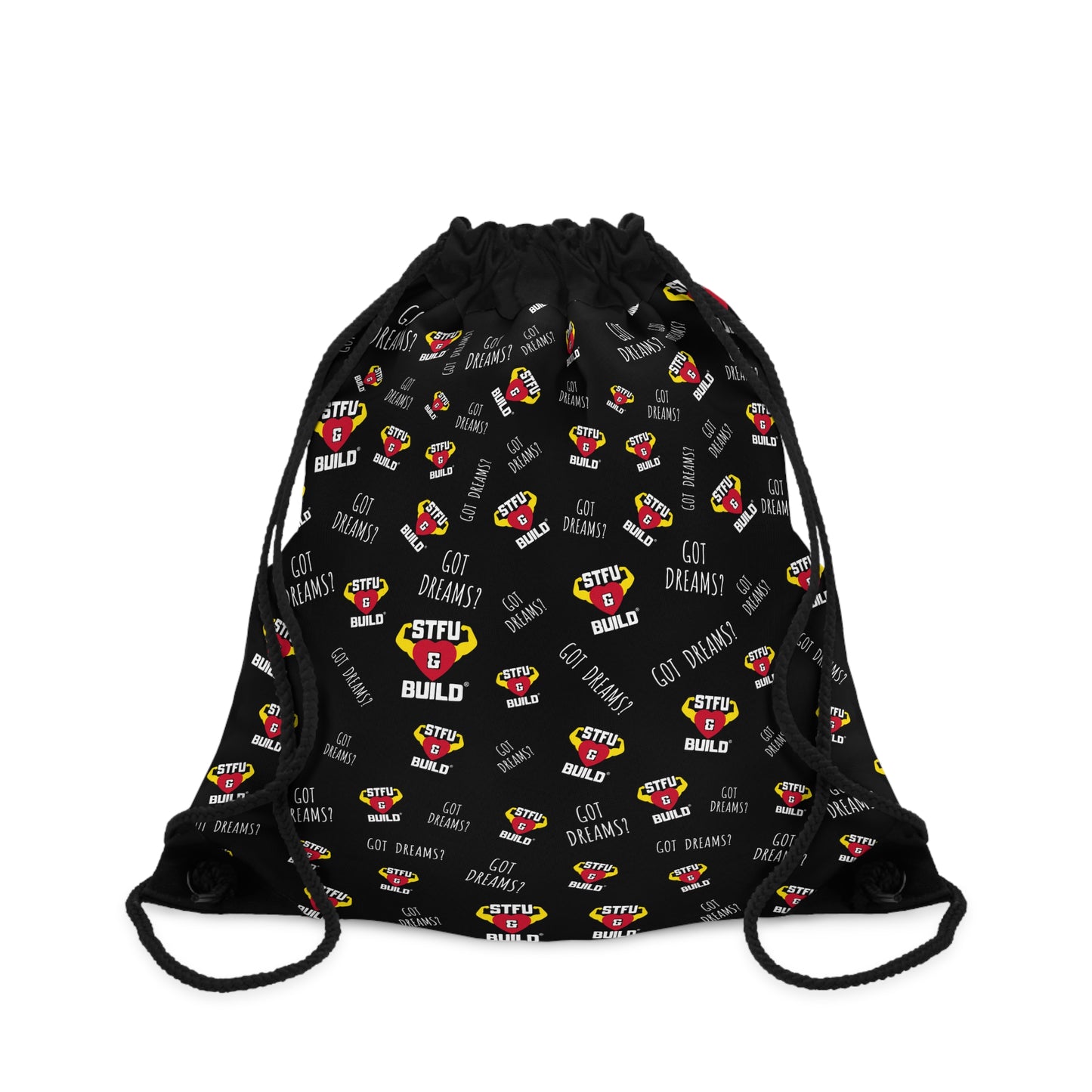 STFU & BUILD® - Classic Collage - Drawstring Bag