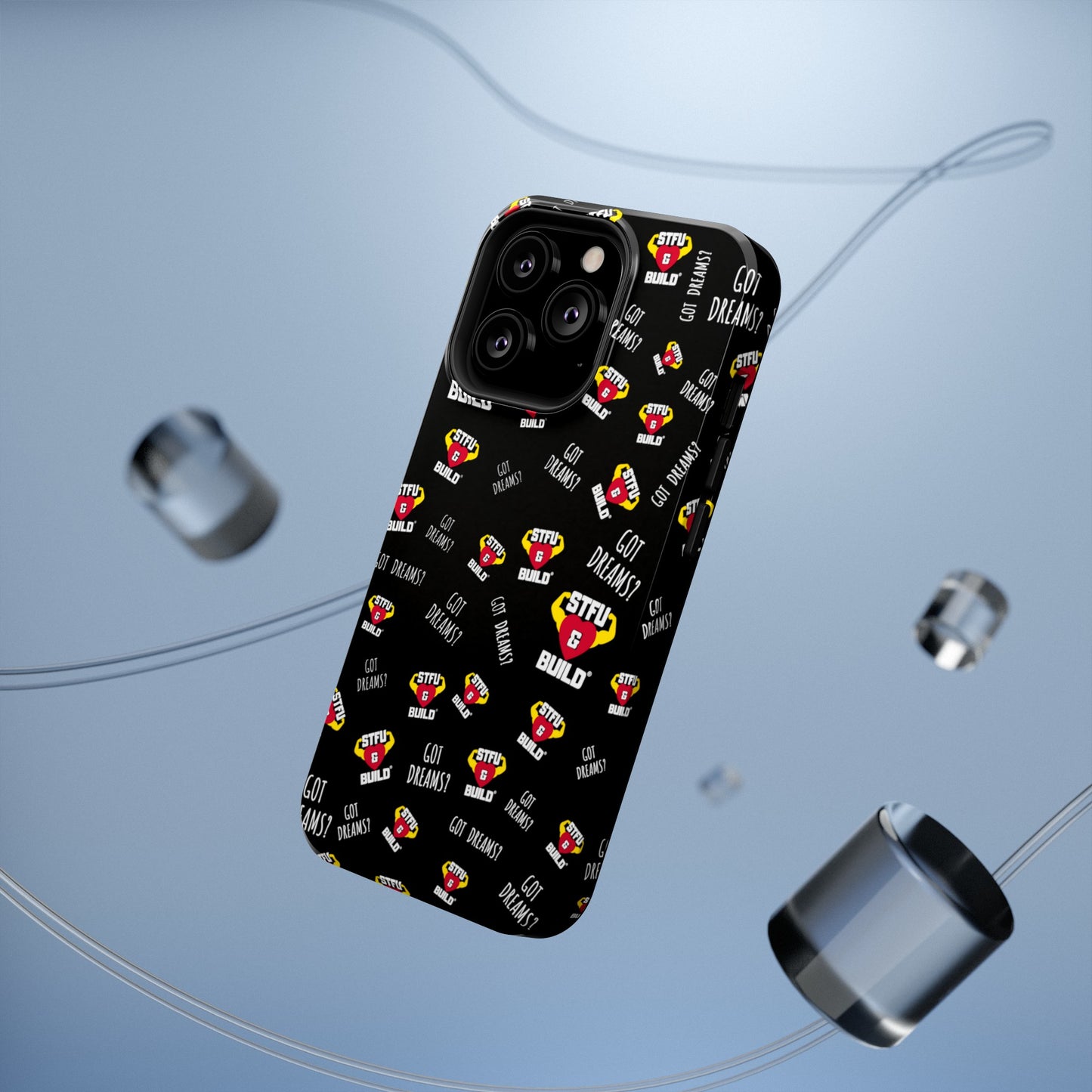 STFU & BUILD® iPhone & Samsung Impact-Resistant Cell Phone Cases - Classic Collage (Various Sizes/Glossy or Matte)