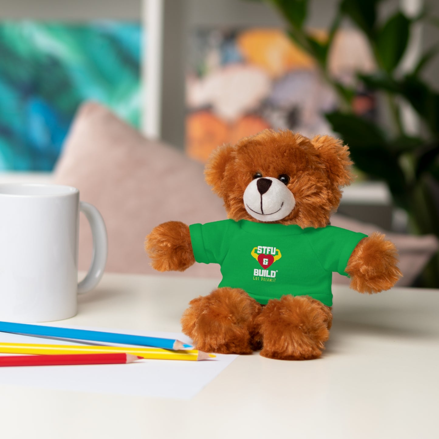 STFU & BUILD® - Classic Logo - Stuffed Animals with Tee