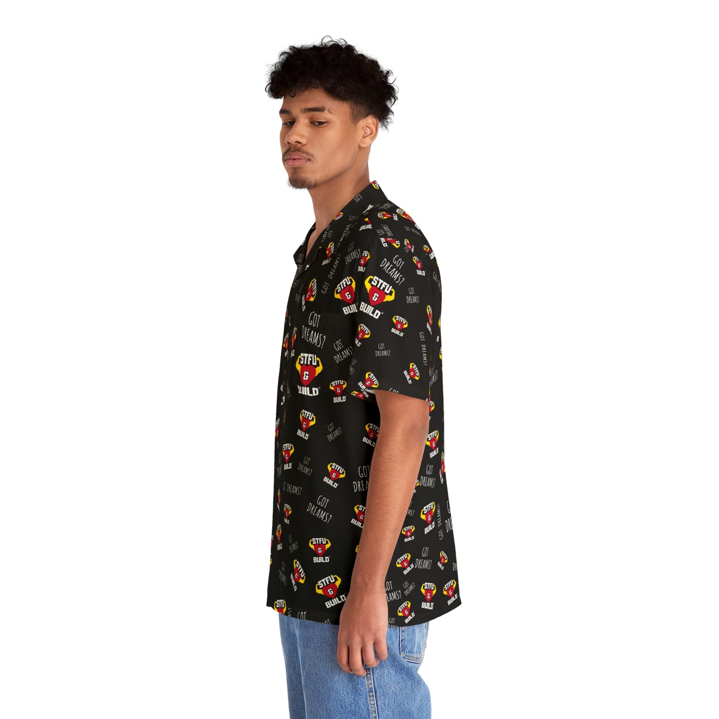 STFU & BUILD® - Classic Collage - Men's Hawaiian Shirt