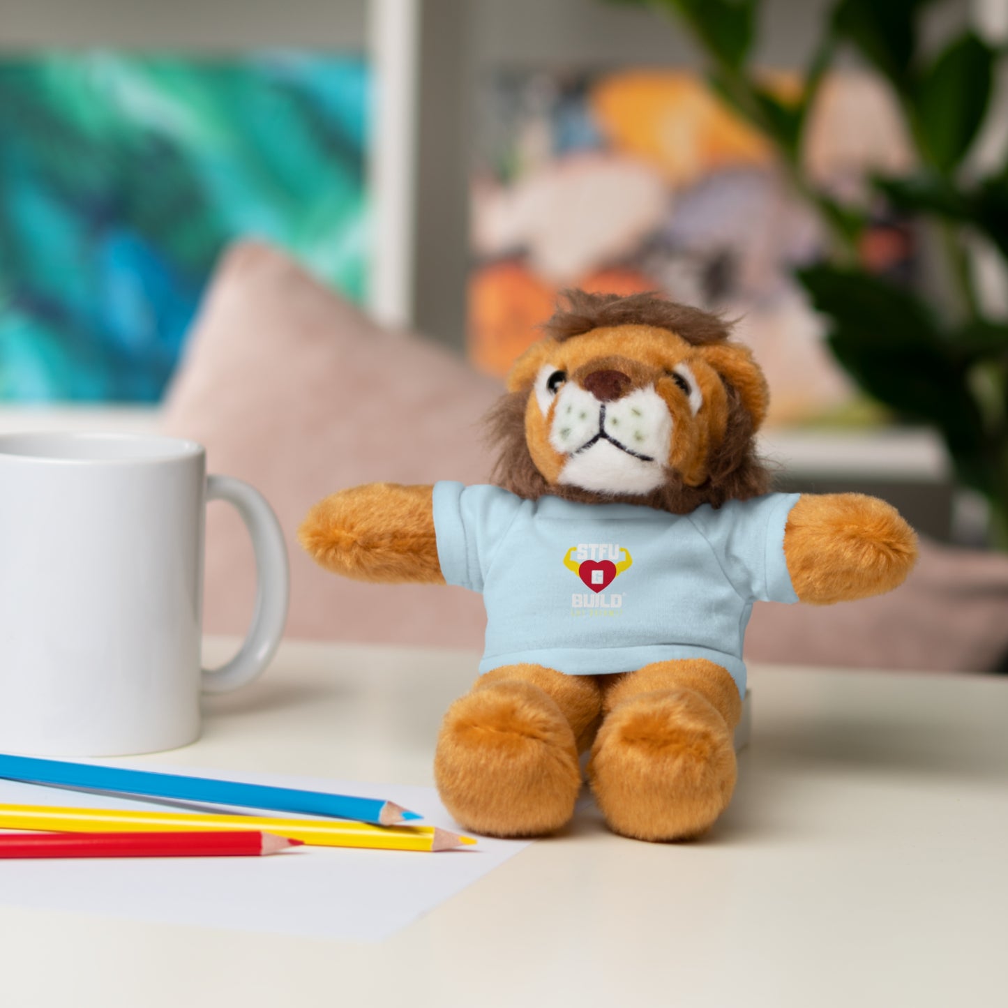 STFU & BUILD® - Classic Logo - Stuffed Animals with Tee
