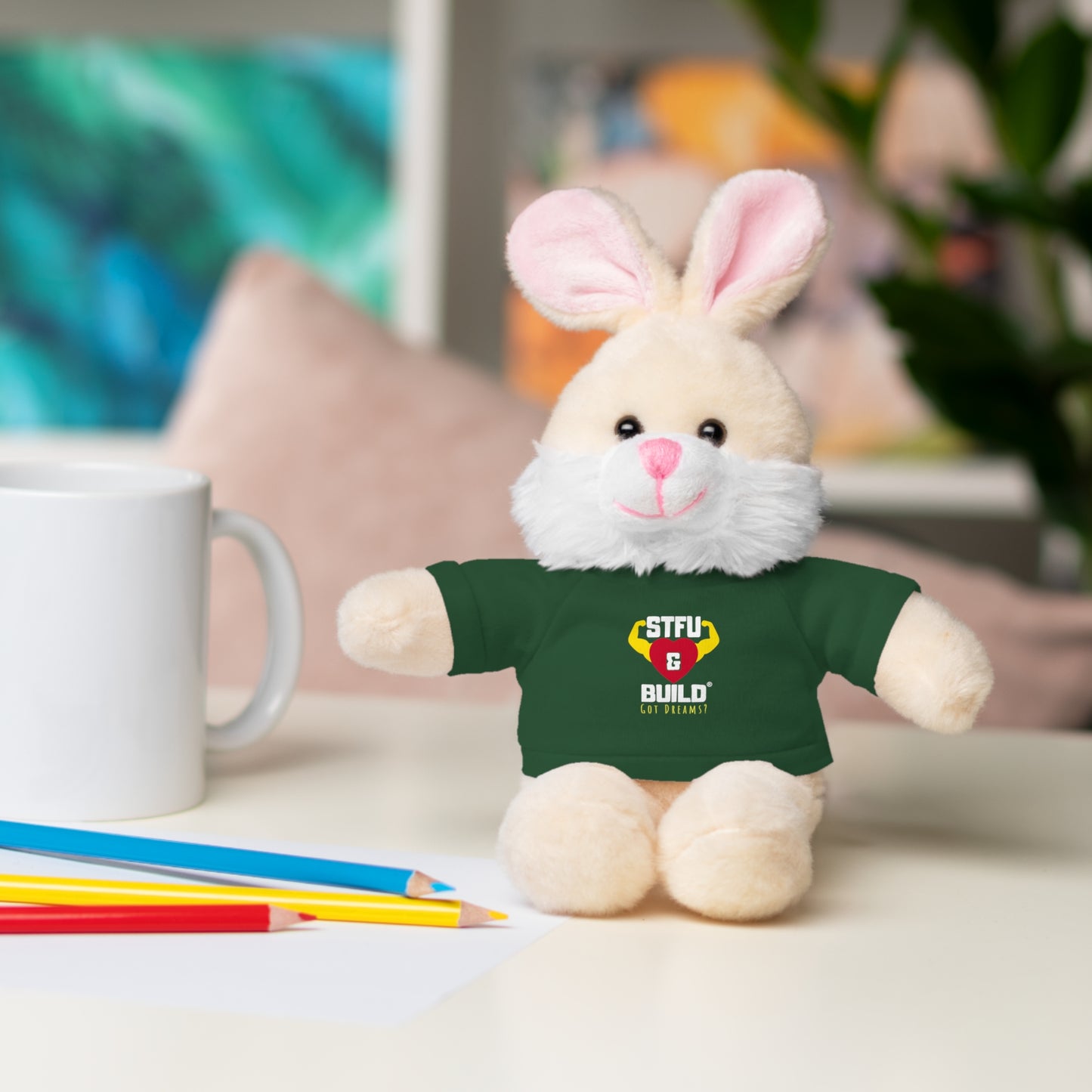 STFU & BUILD® - Classic Logo - Stuffed Animals with Tee