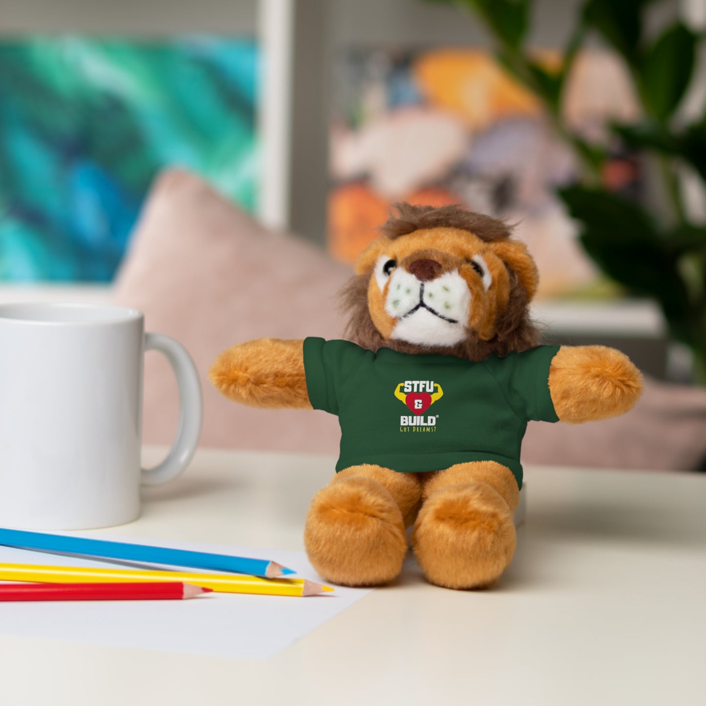 STFU & BUILD® - Classic Logo - Stuffed Animals with Tee
