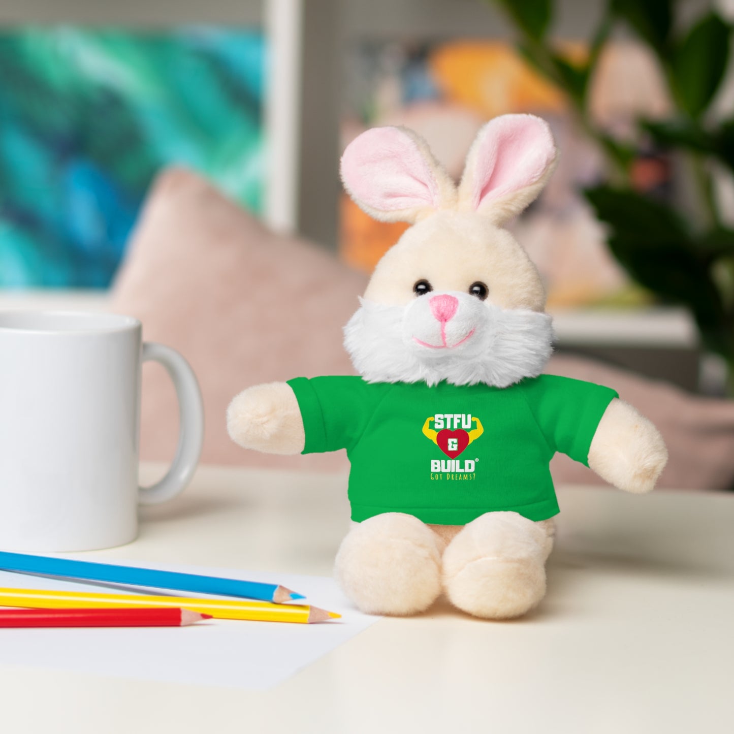 STFU & BUILD® - Classic Logo - Stuffed Animals with Tee