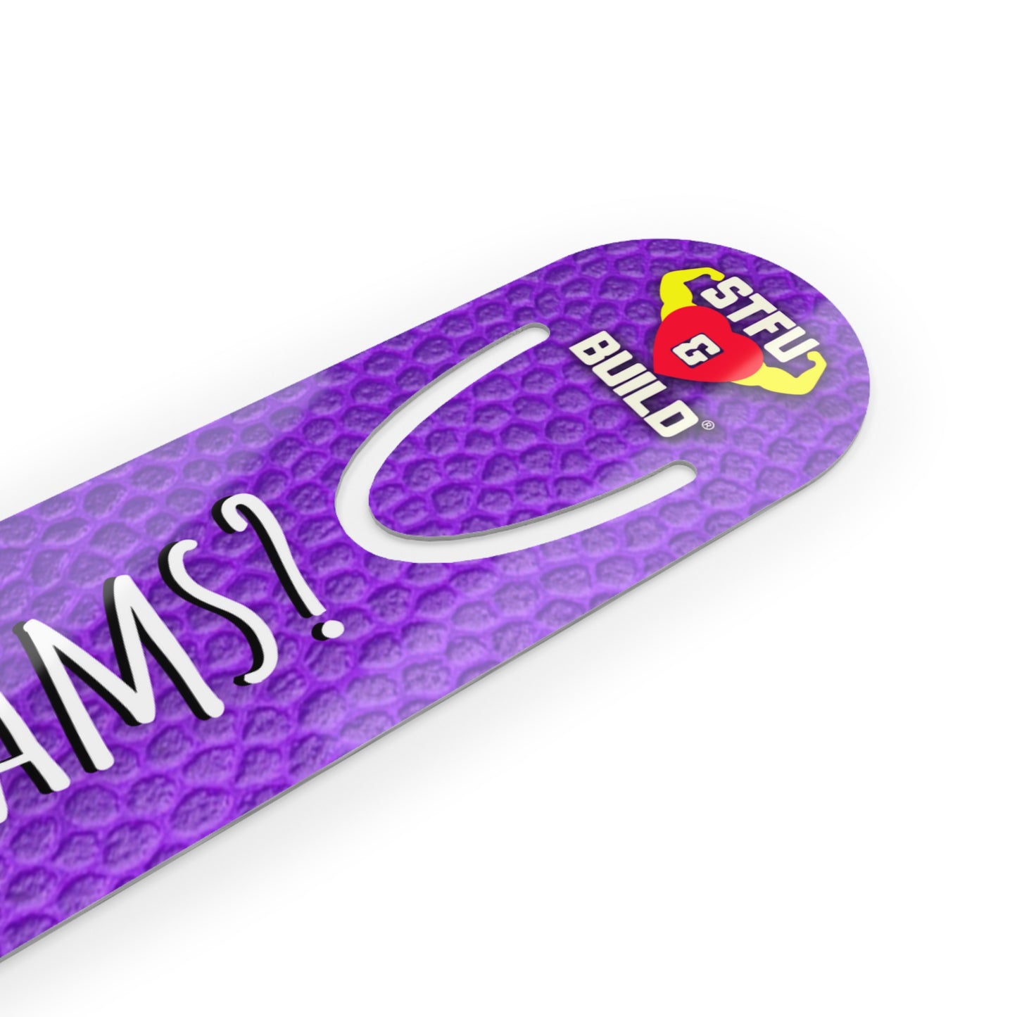 STFU & BUILD® - Purple Leather-face Bookmark