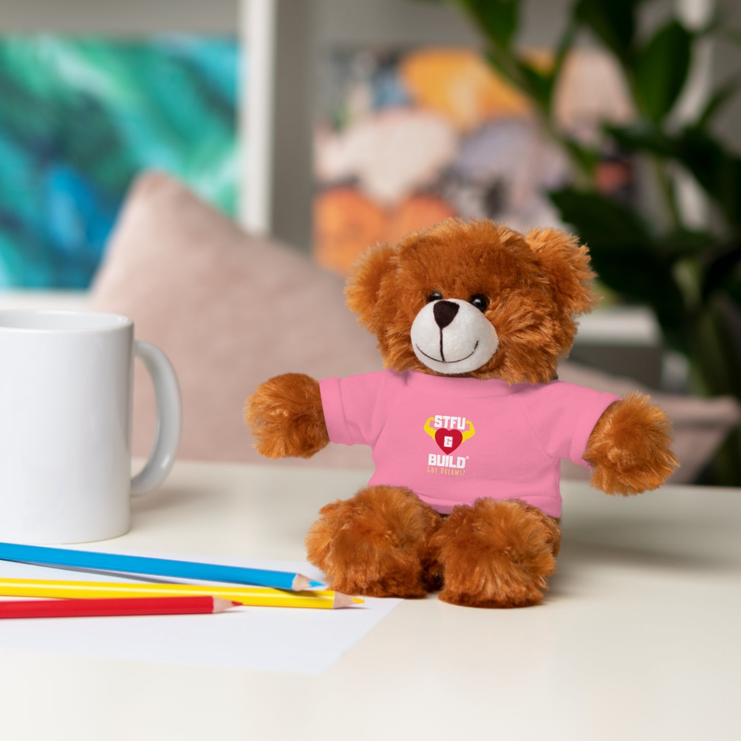 STFU & BUILD® - Classic Logo - Stuffed Animals with Tee