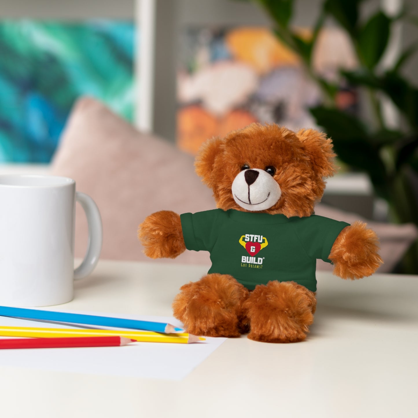 STFU & BUILD® - Classic Logo - Stuffed Animals with Tee