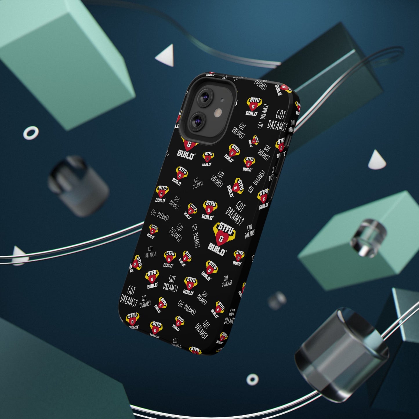 STFU & BUILD® iPhone & Samsung Impact-Resistant Cell Phone Cases - Classic Collage (Various Sizes/Glossy or Matte)