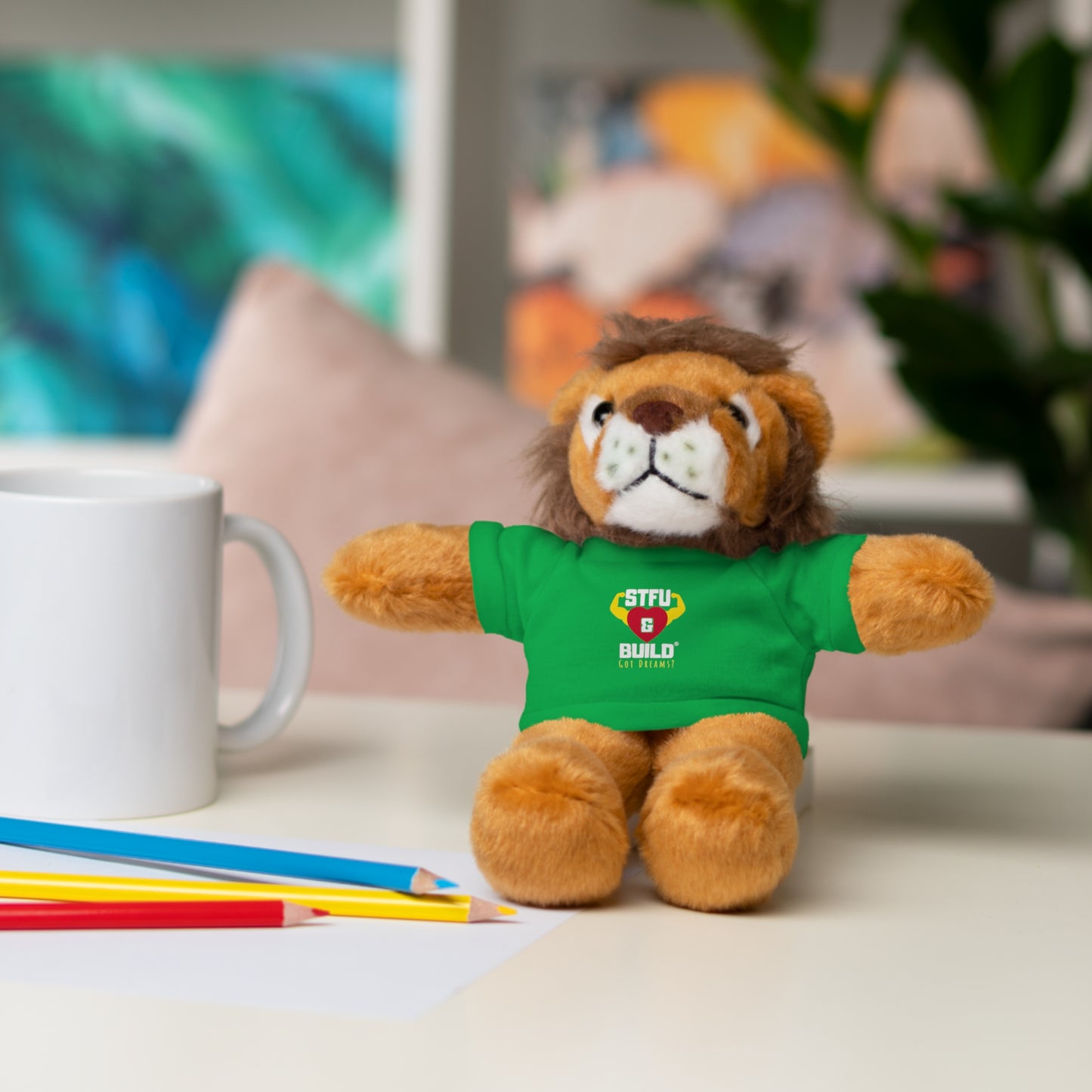 STFU & BUILD® - Classic Logo - Stuffed Animals with Tee