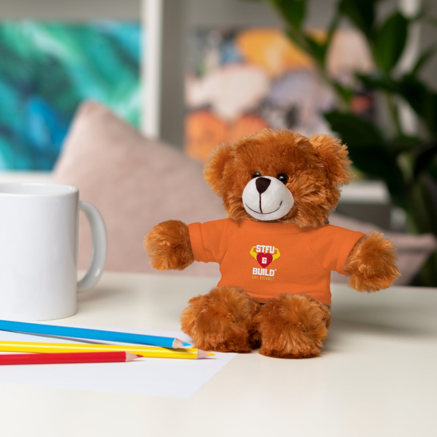 STFU & BUILD® - Classic Logo - Stuffed Animals with Tee