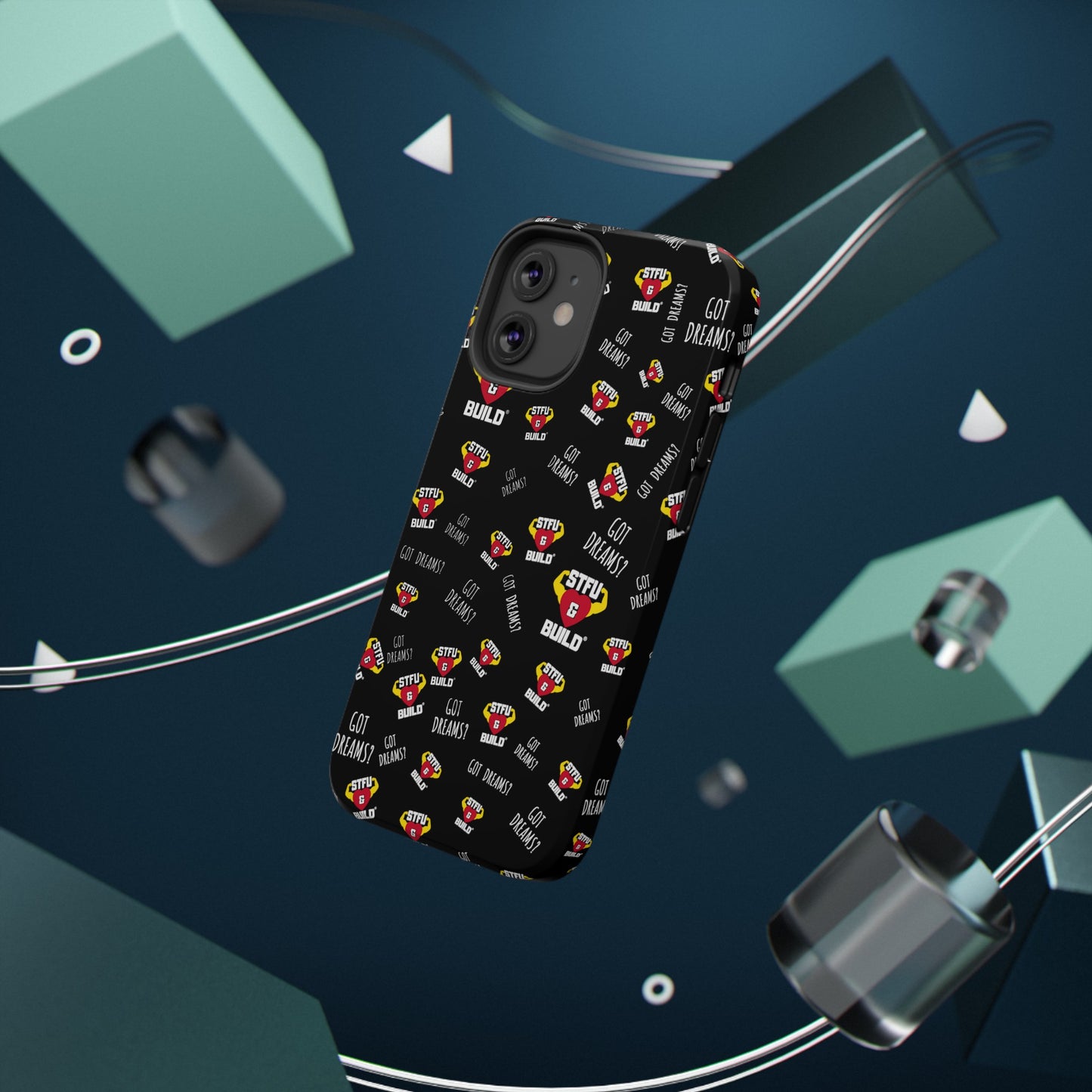 STFU & BUILD® iPhone & Samsung Impact-Resistant Cell Phone Cases - Classic Collage (Various Sizes/Glossy or Matte)