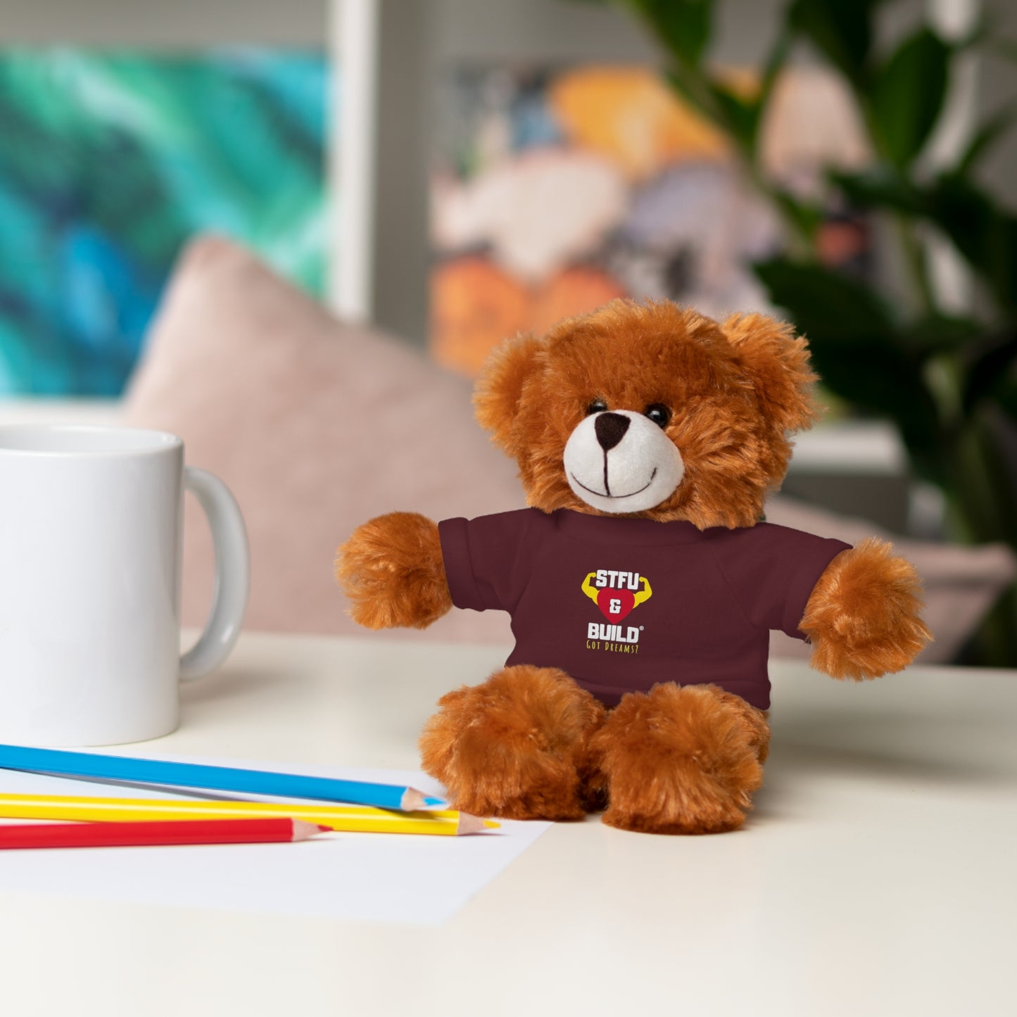 STFU & BUILD® - Classic Logo - Stuffed Animals with Tee