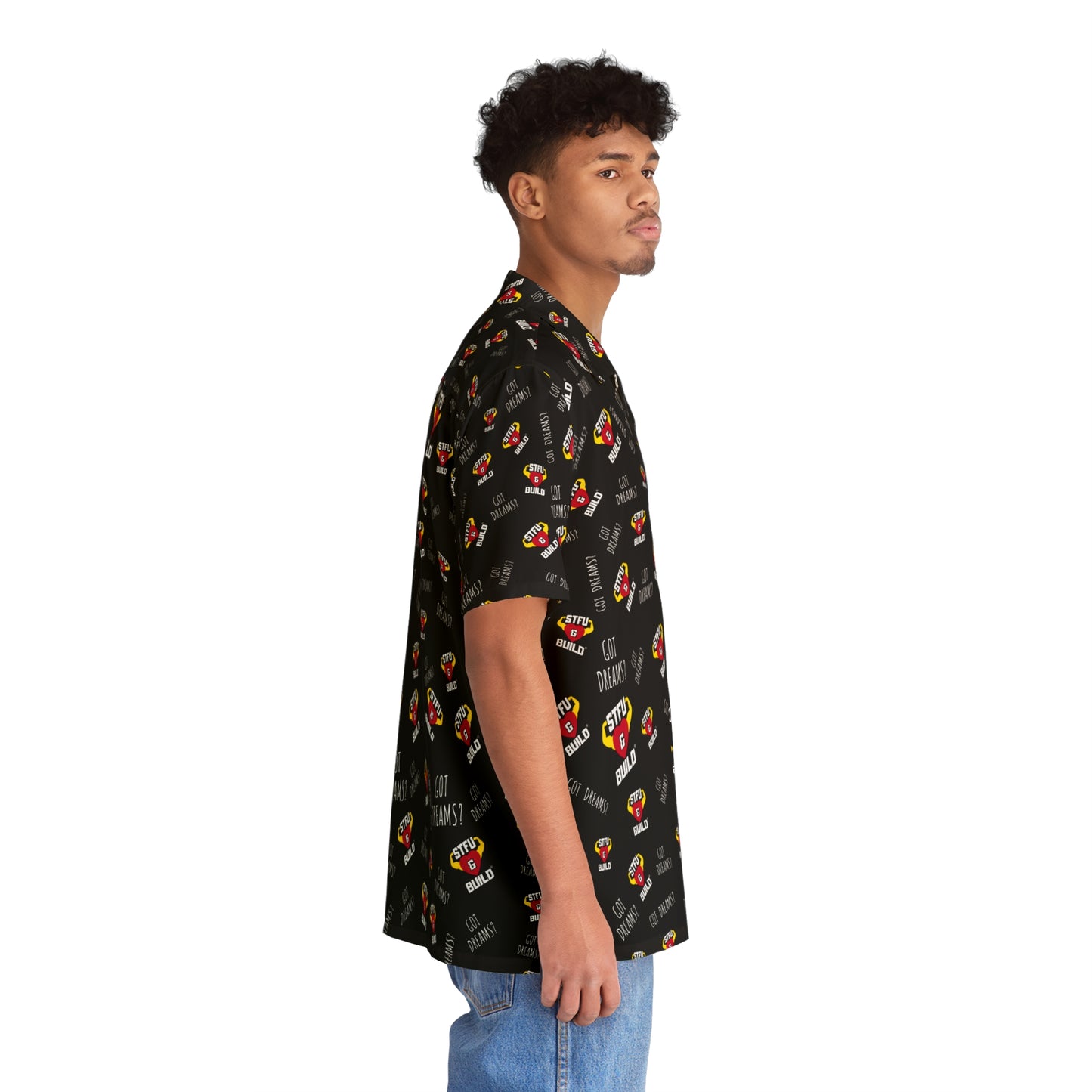 STFU & BUILD® - Classic Collage - Men's Hawaiian Shirt
