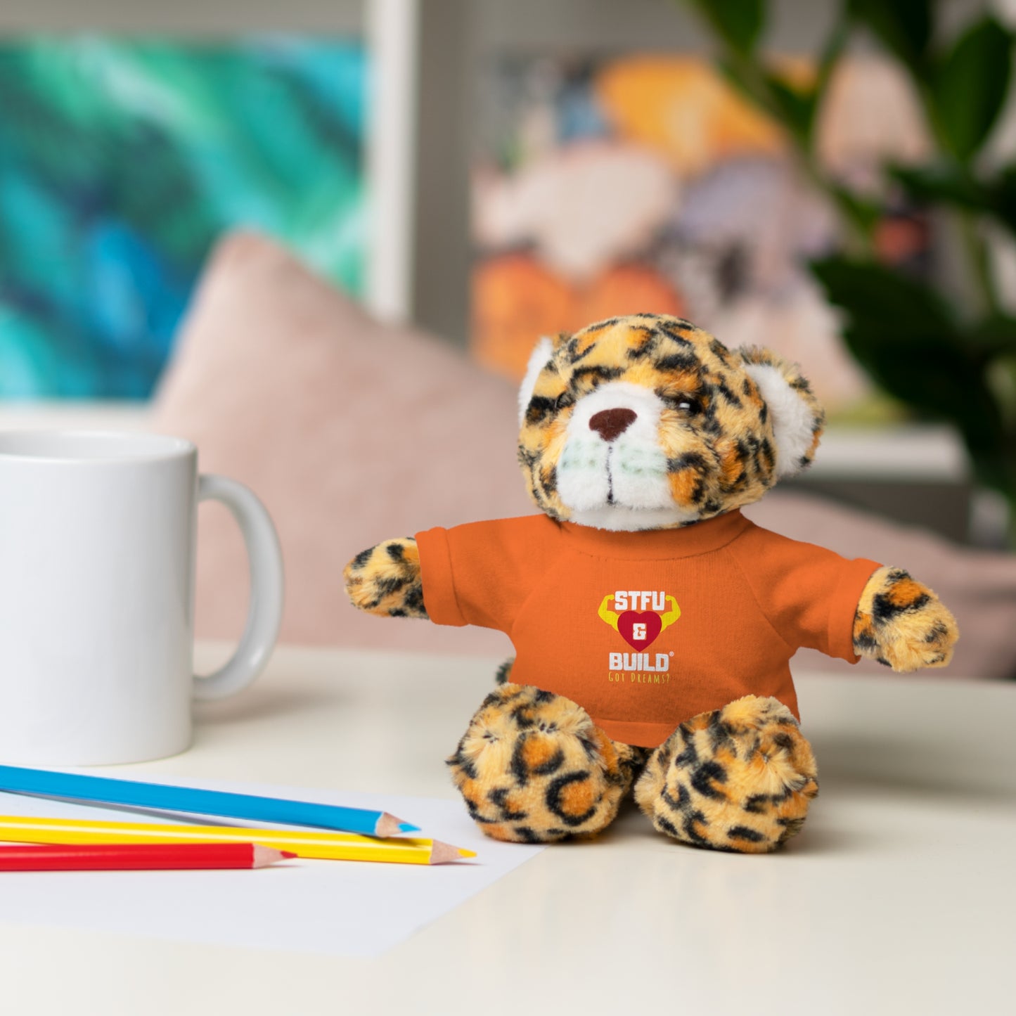 STFU & BUILD® - Classic Logo - Stuffed Animals with Tee