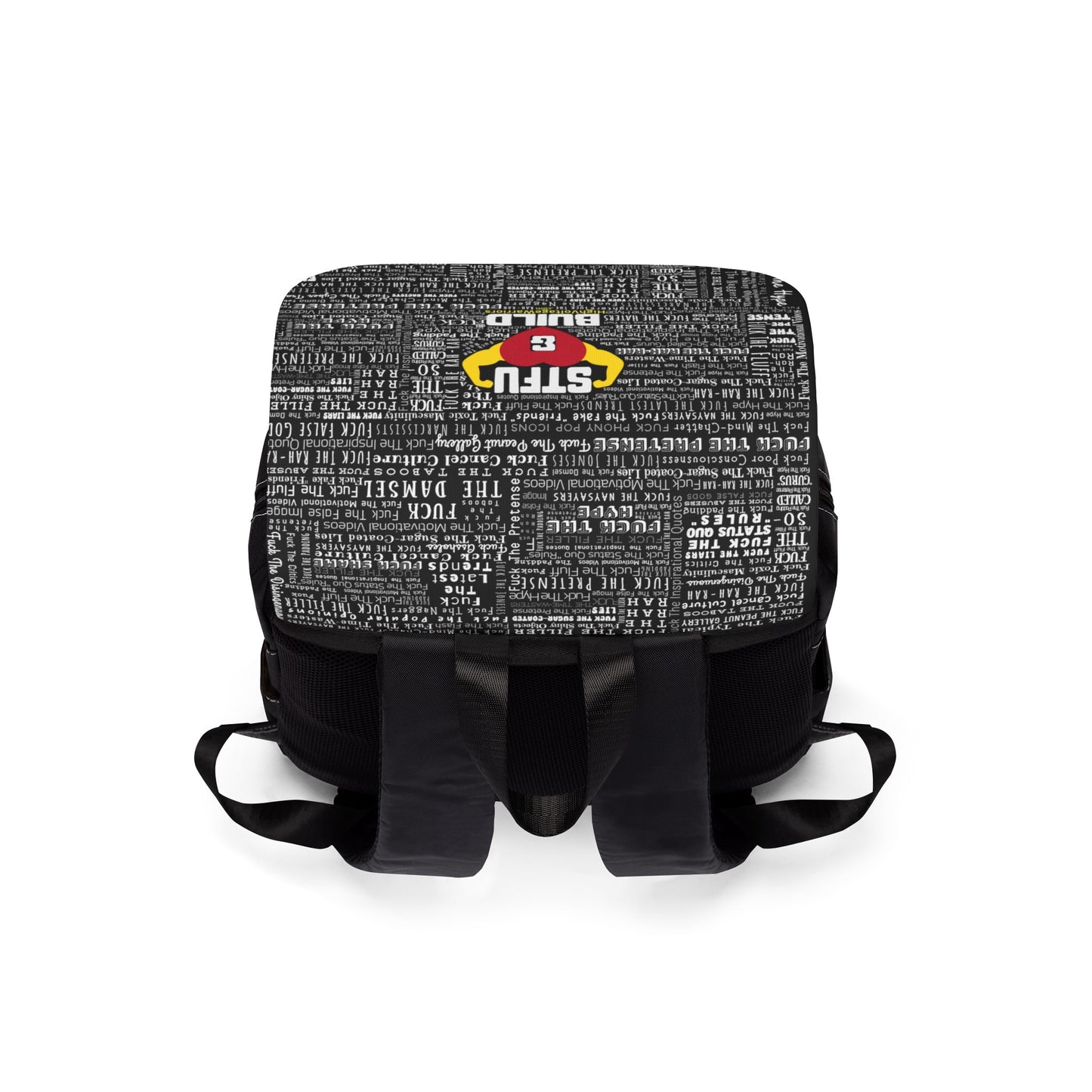 STFU & BUILD® - Word Art Wrap - Unisex Casual Shoulder Backpack