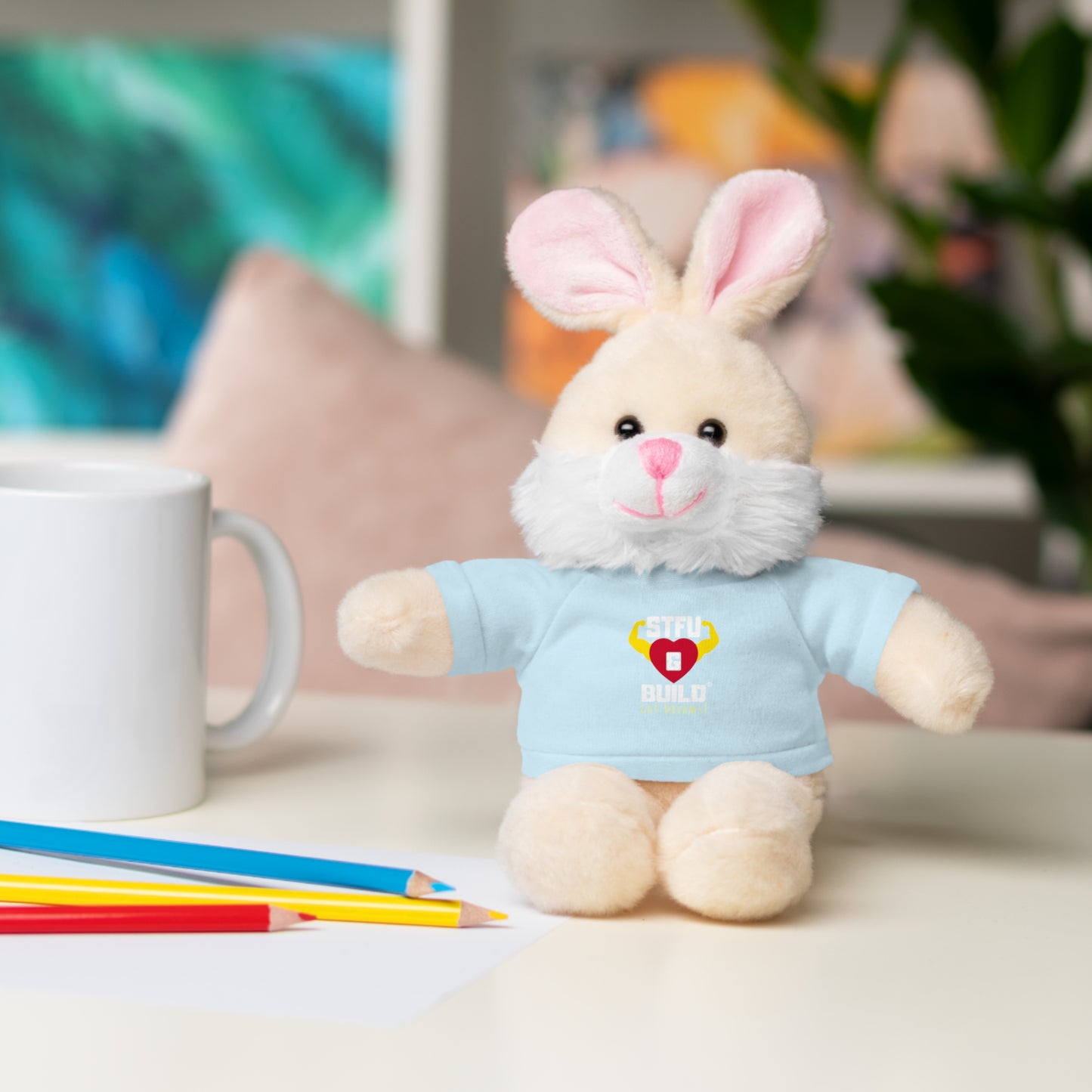STFU & BUILD® - Classic Logo - Stuffed Animals with Tee