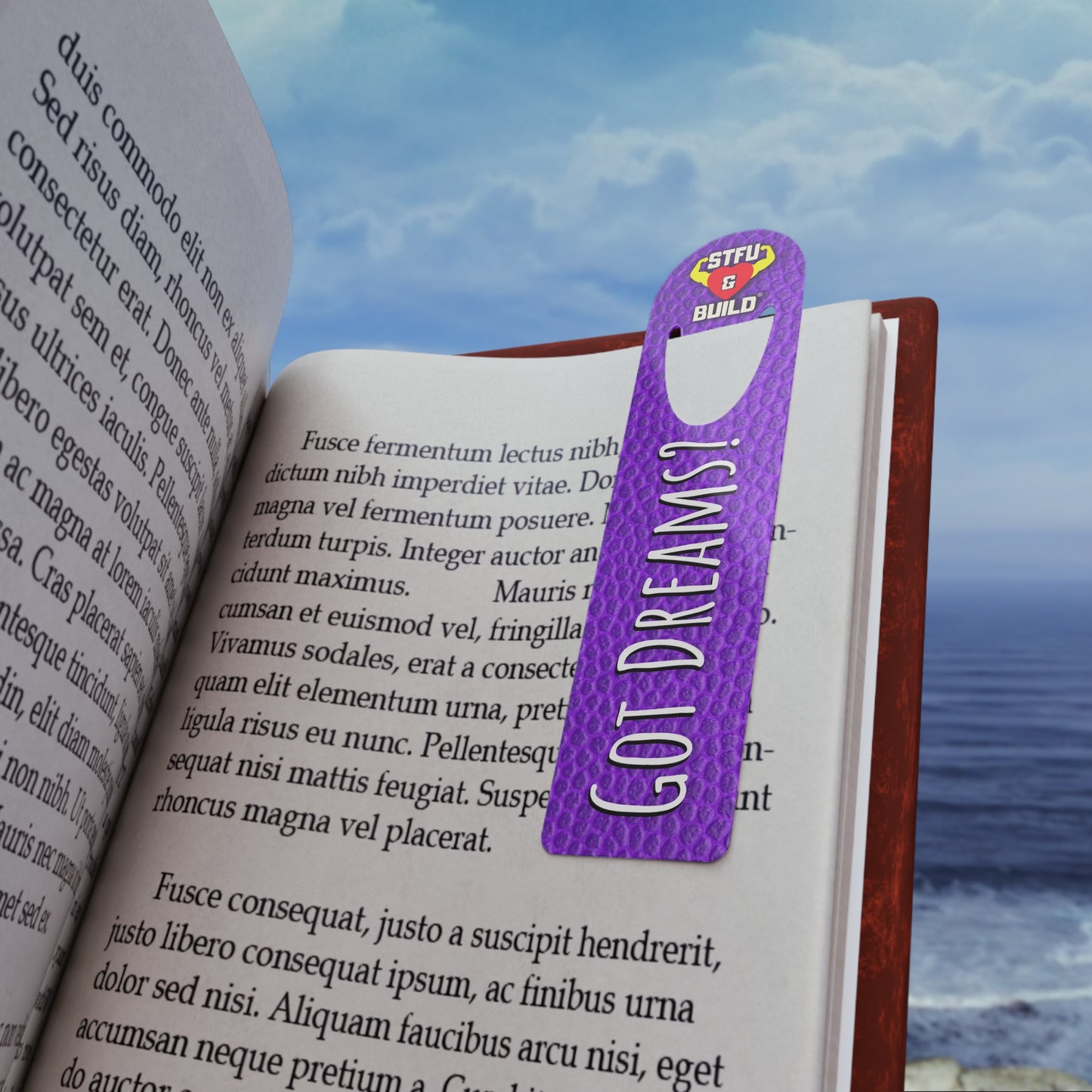 STFU & BUILD® - Purple Leather-face Bookmark