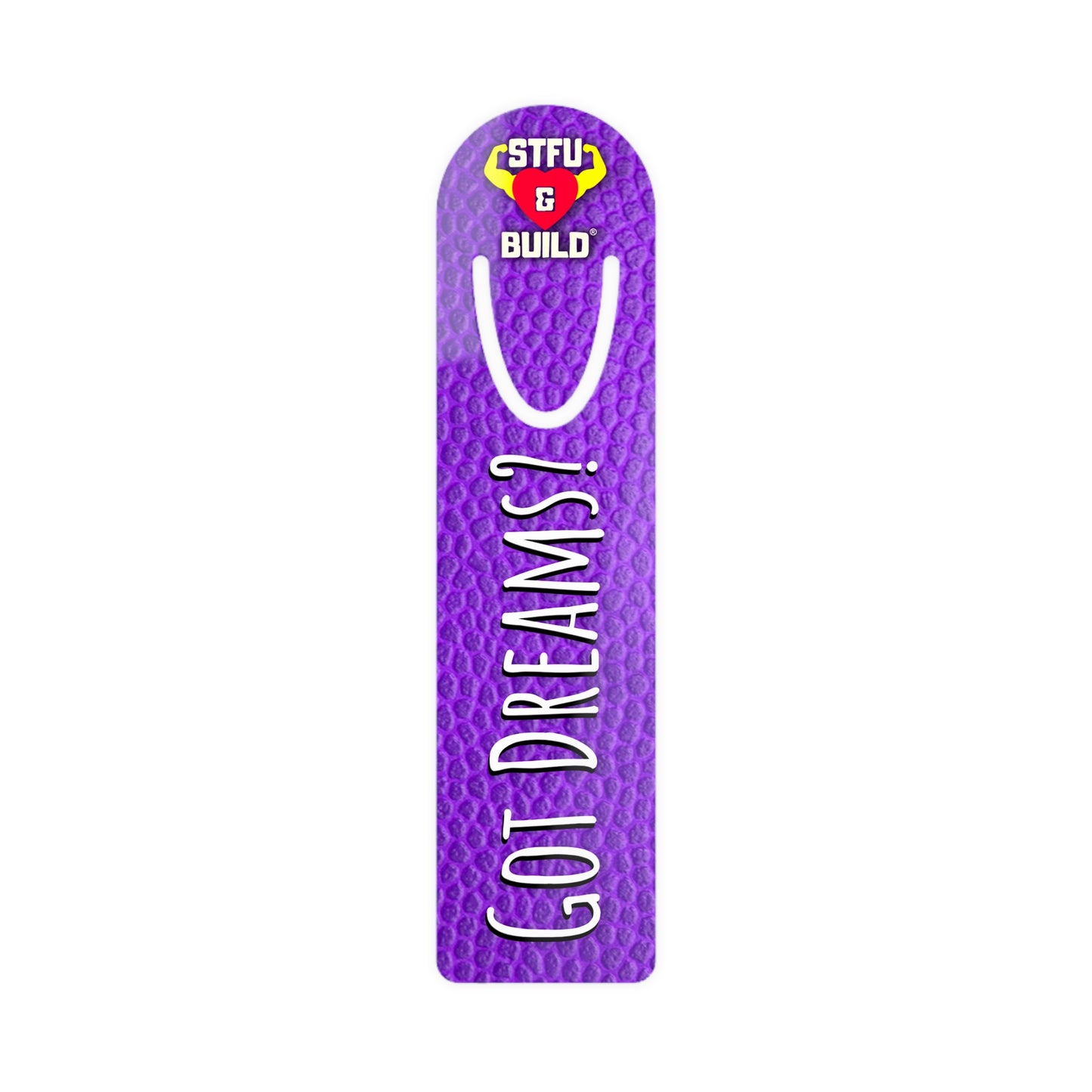 STFU & BUILD® - Purple Leather-face Bookmark
