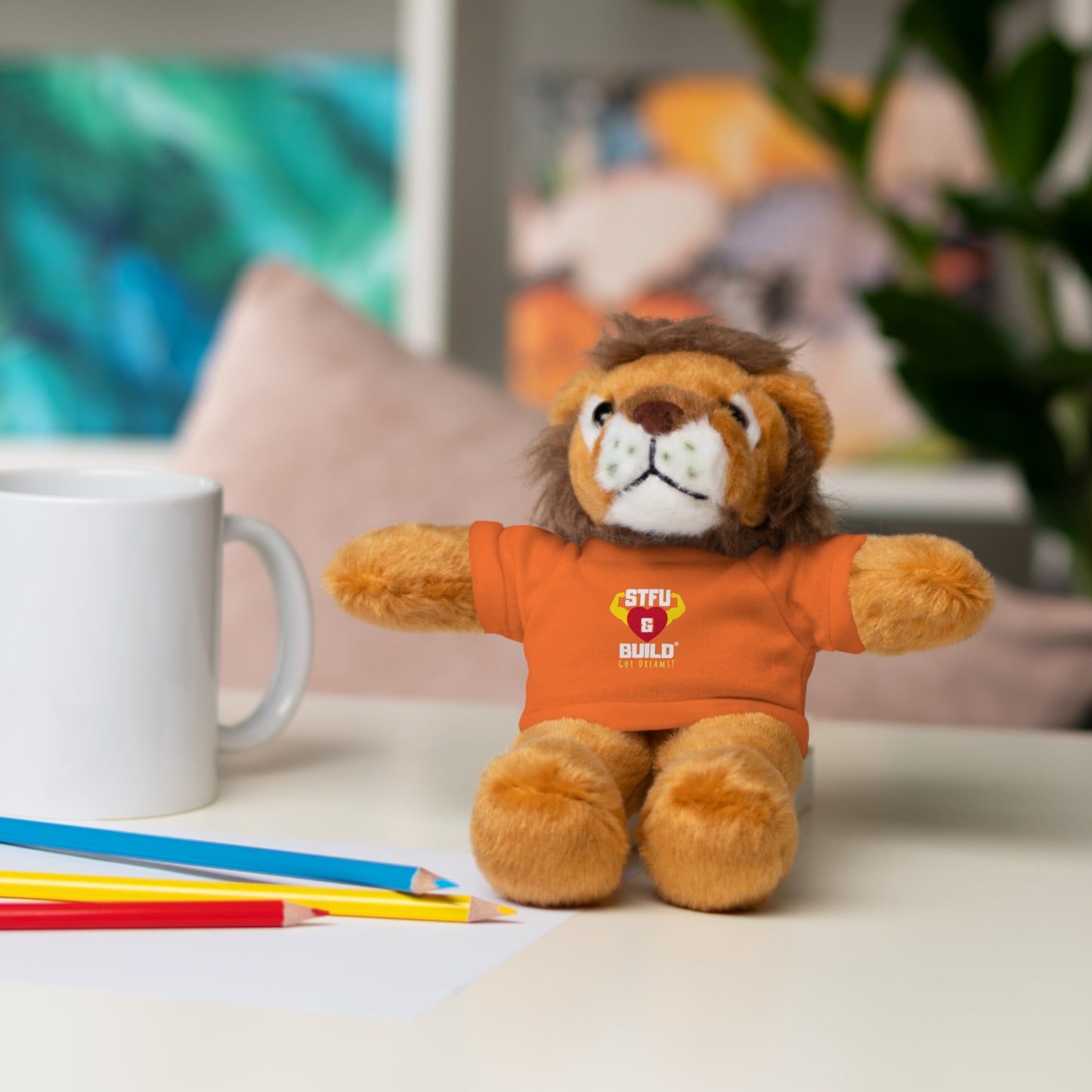 STFU & BUILD® - Classic Logo - Stuffed Animals with Tee