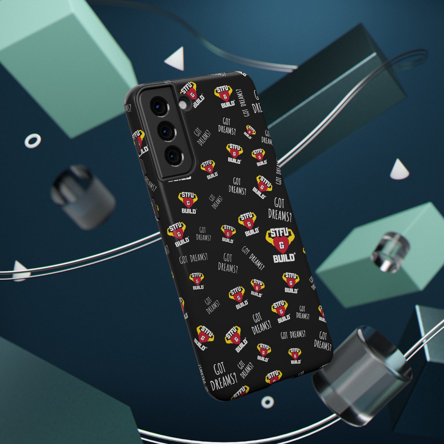 STFU & BUILD® iPhone & Samsung Impact-Resistant Cell Phone Cases - Classic Collage (Various Sizes/Glossy or Matte)