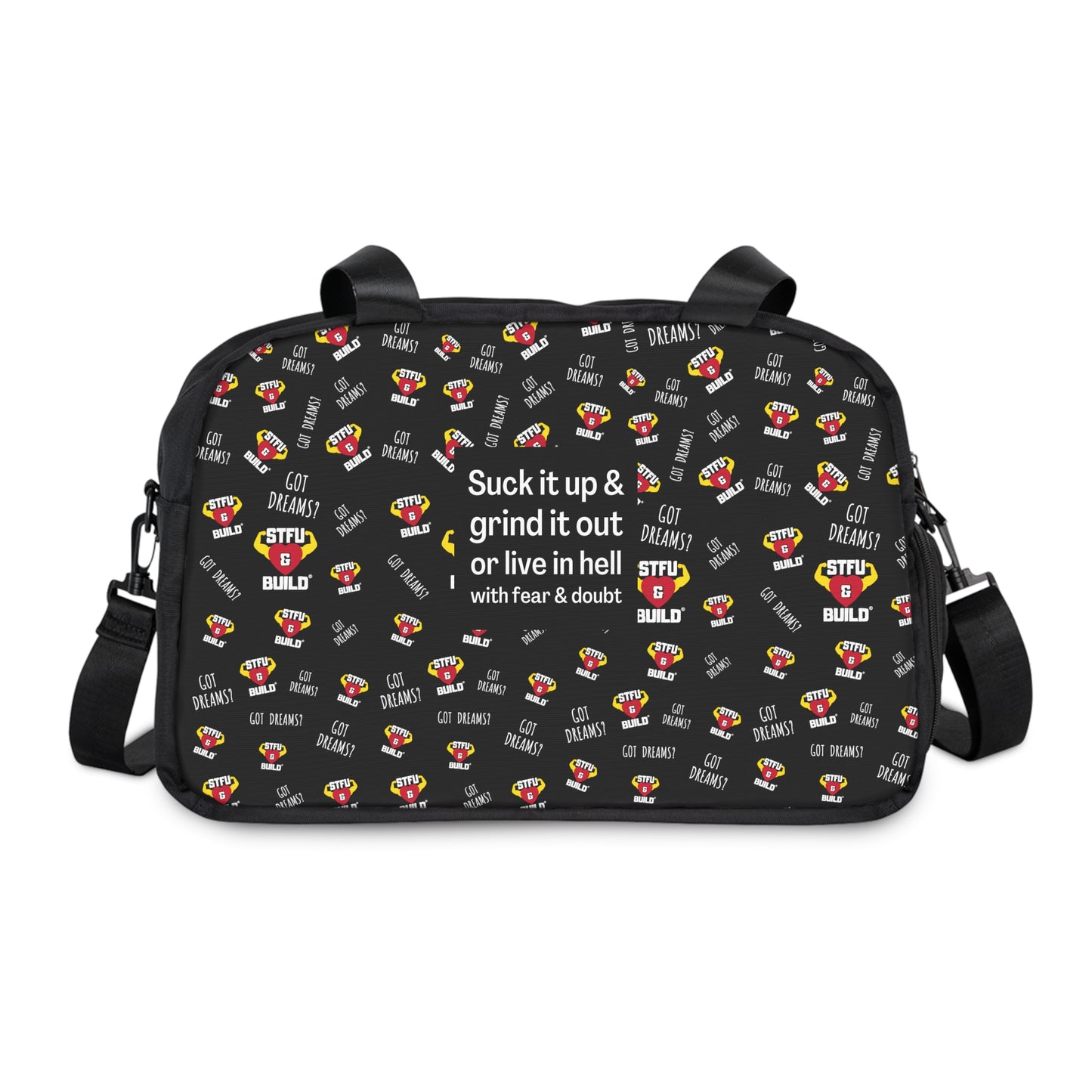 STFU & BUILD® - Grind It Out - Classic Collage - Gym Bag