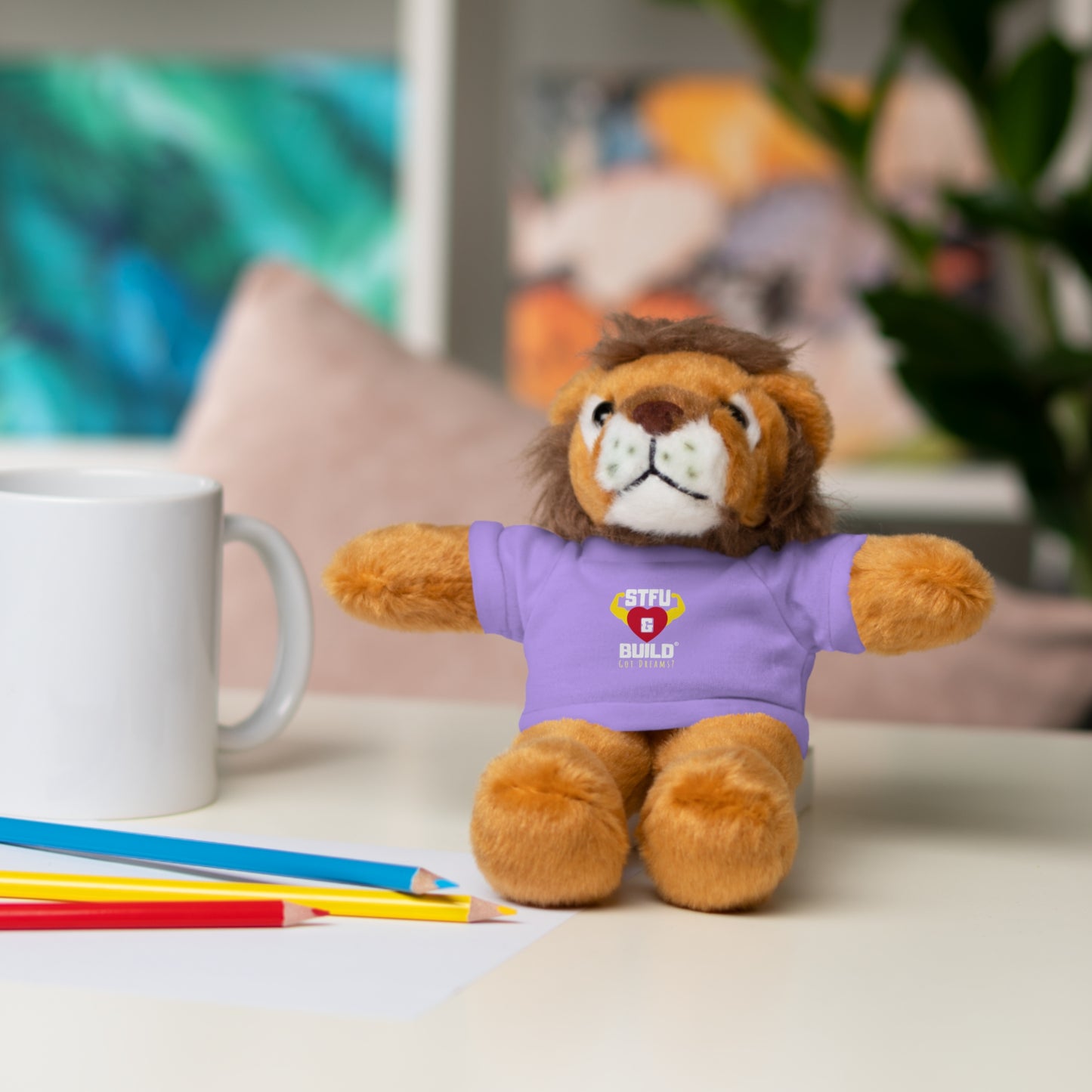 STFU & BUILD® - Classic Logo - Stuffed Animals with Tee