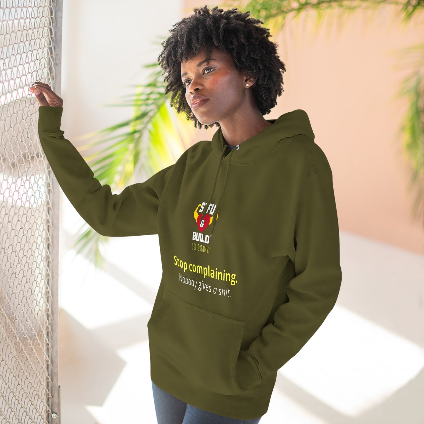 STFU & BUILD® - Stop Complaining - Unisex Premium Pullover Hoodie