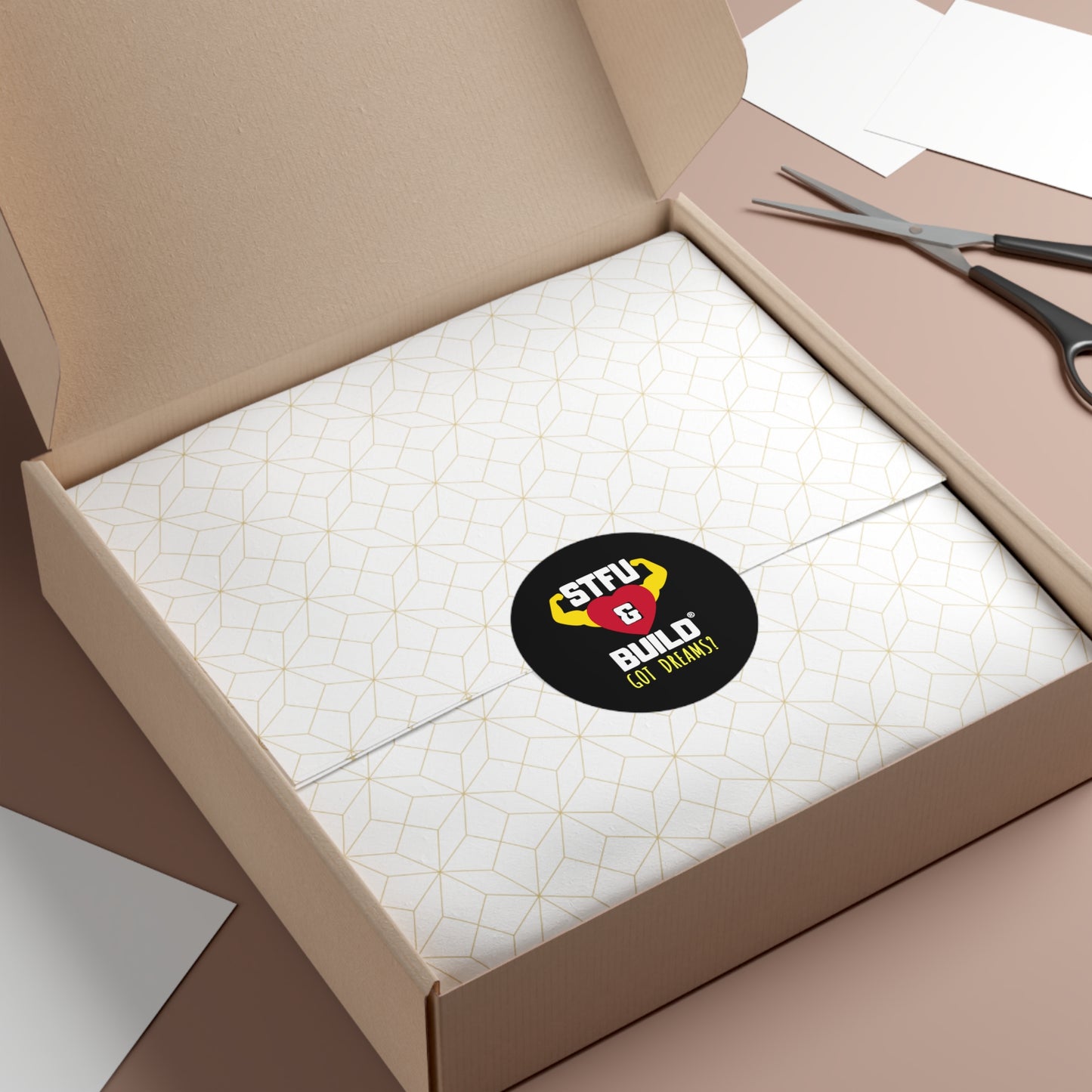 STFU & BUILD® - Classic - Got Dreams? - Round Vinyl Stickers