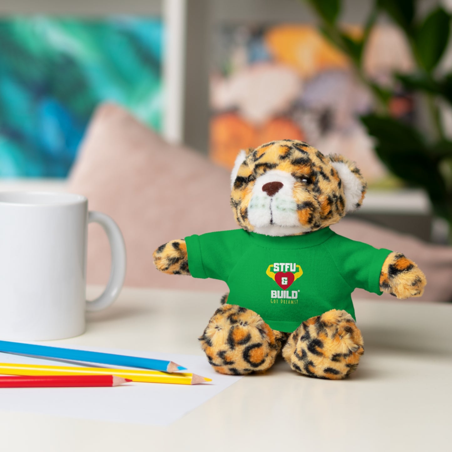 STFU & BUILD® - Classic Logo - Stuffed Animals with Tee