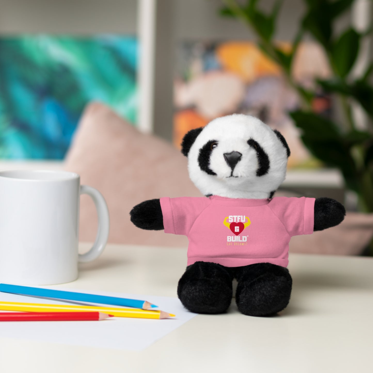 STFU & BUILD® - Classic Logo - Stuffed Animals with Tee