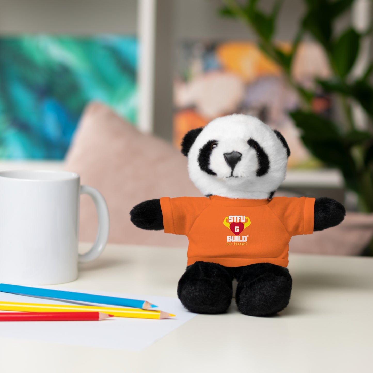 STFU & BUILD® - Classic Logo - Stuffed Animals with Tee