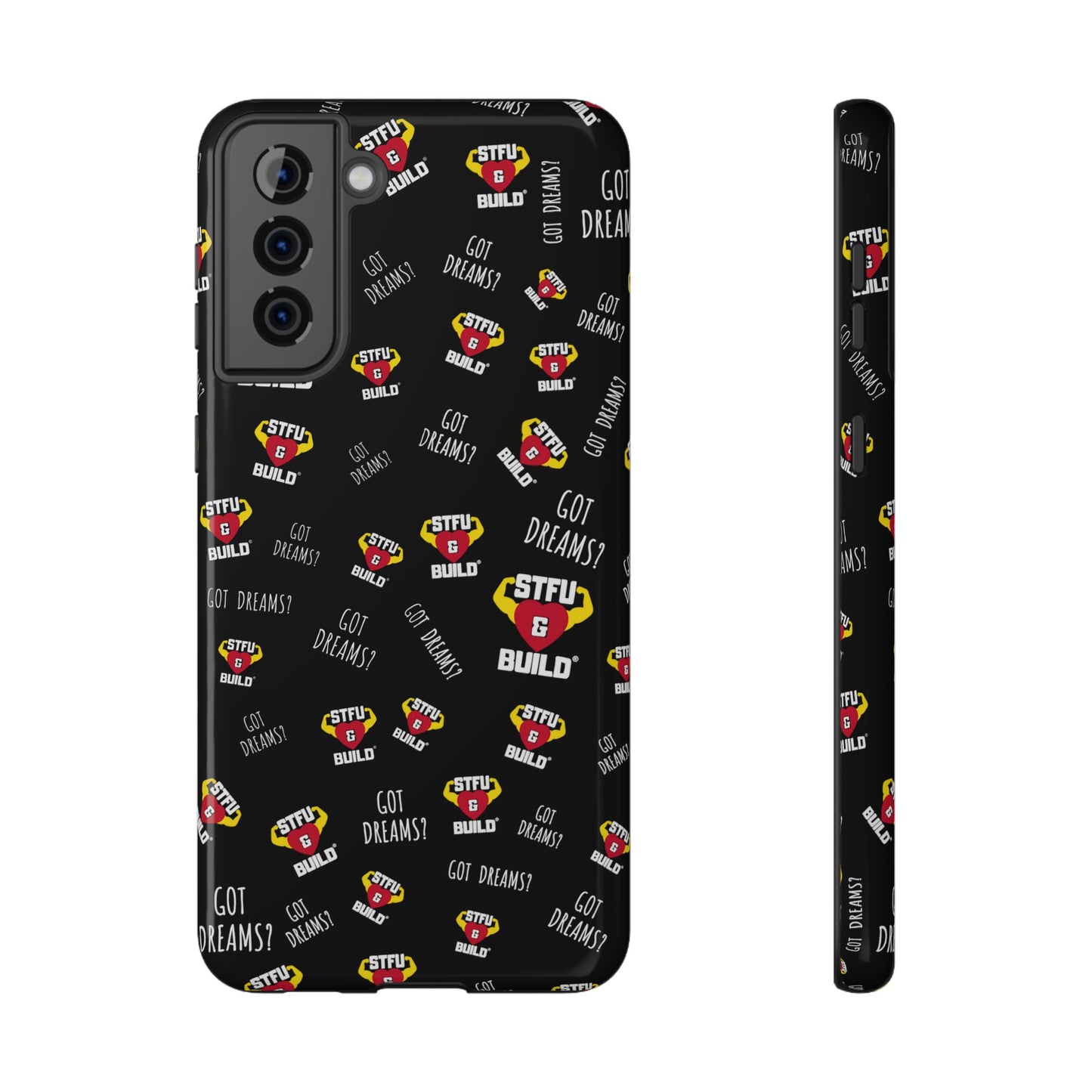 STFU & BUILD® iPhone & Samsung Impact-Resistant Cell Phone Cases - Classic Collage (Various Sizes/Glossy or Matte)
