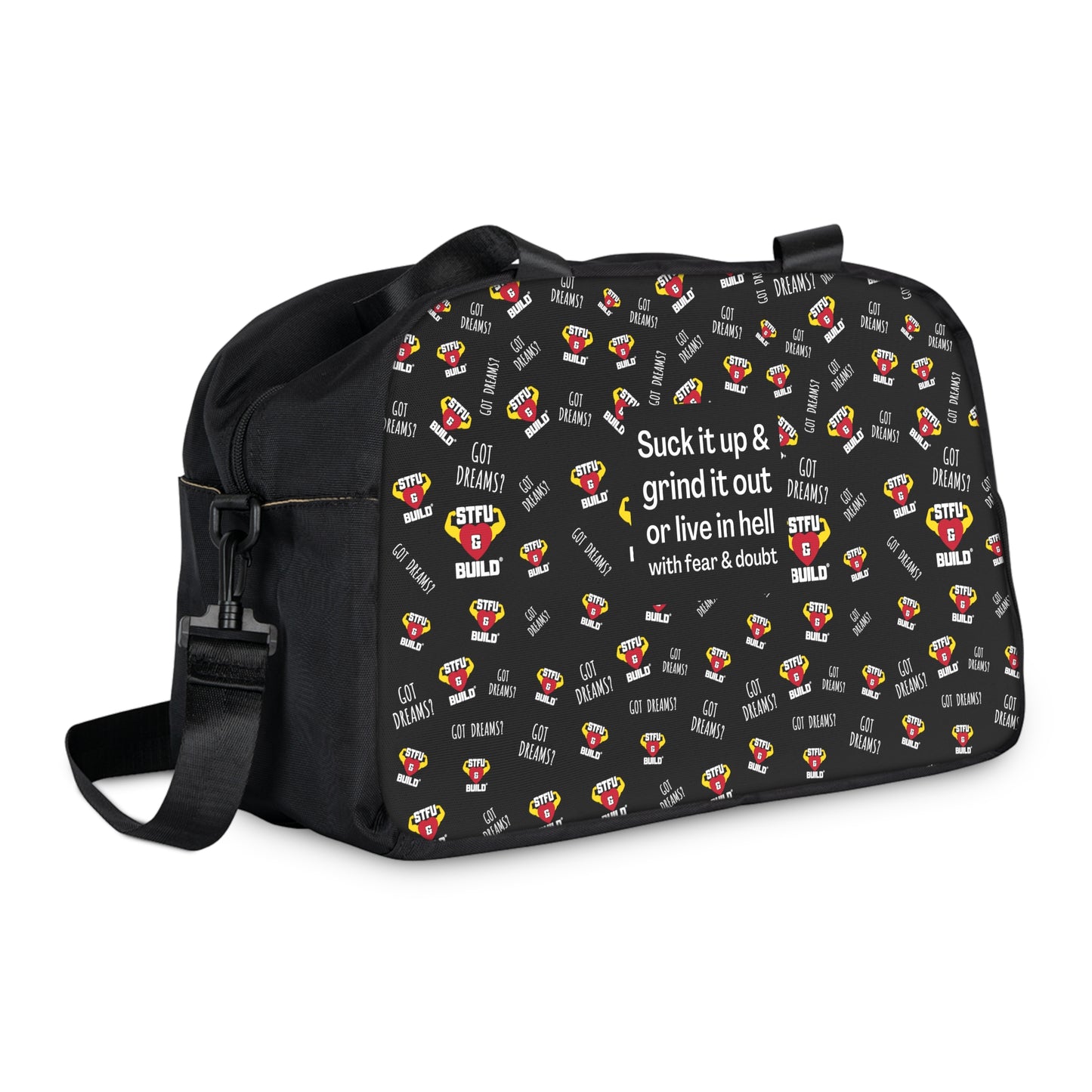 STFU & BUILD® - Grind It Out - Classic Collage - Gym Bag