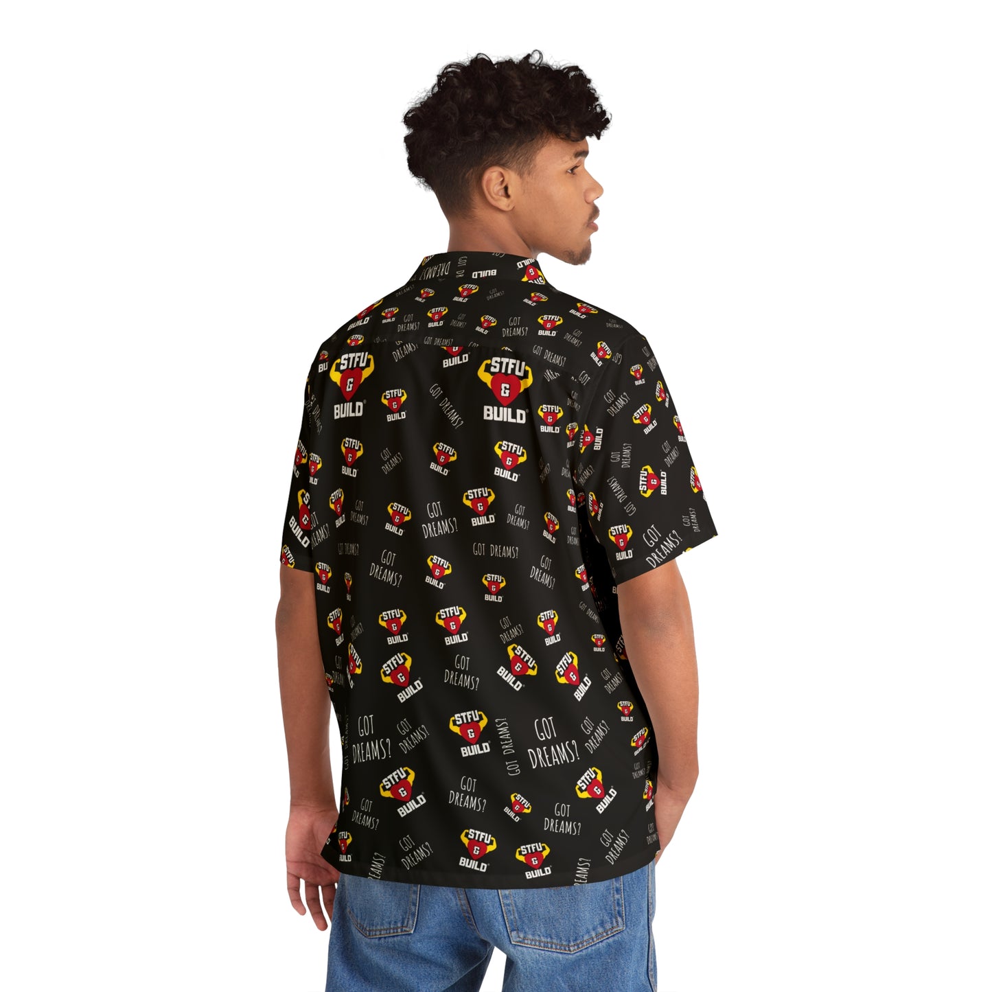 STFU & BUILD® - Classic Collage - Men's Hawaiian Shirt