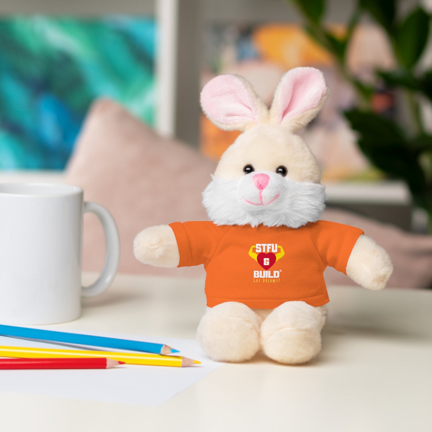 STFU & BUILD® - Classic Logo - Stuffed Animals with Tee