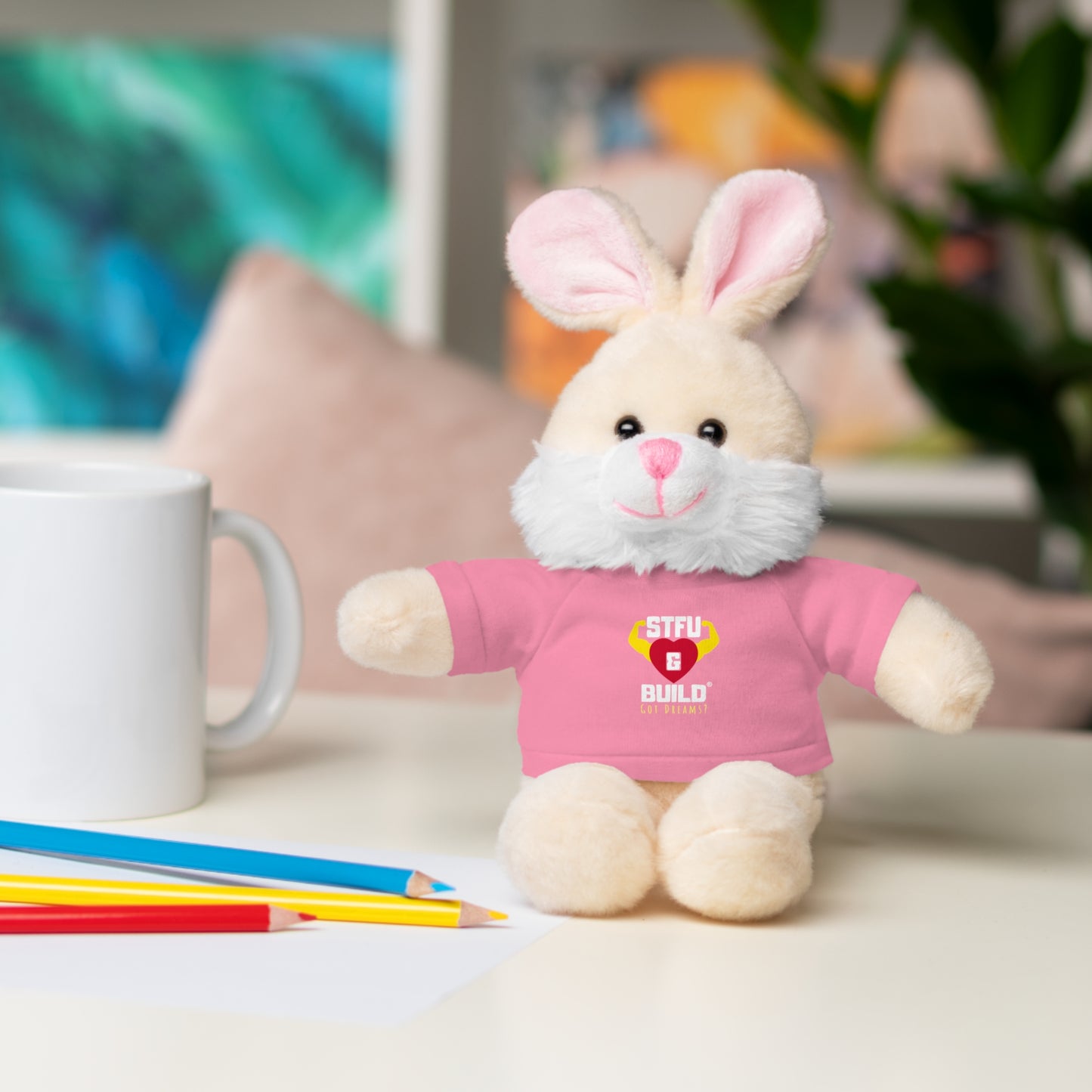 STFU & BUILD® - Classic Logo - Stuffed Animals with Tee
