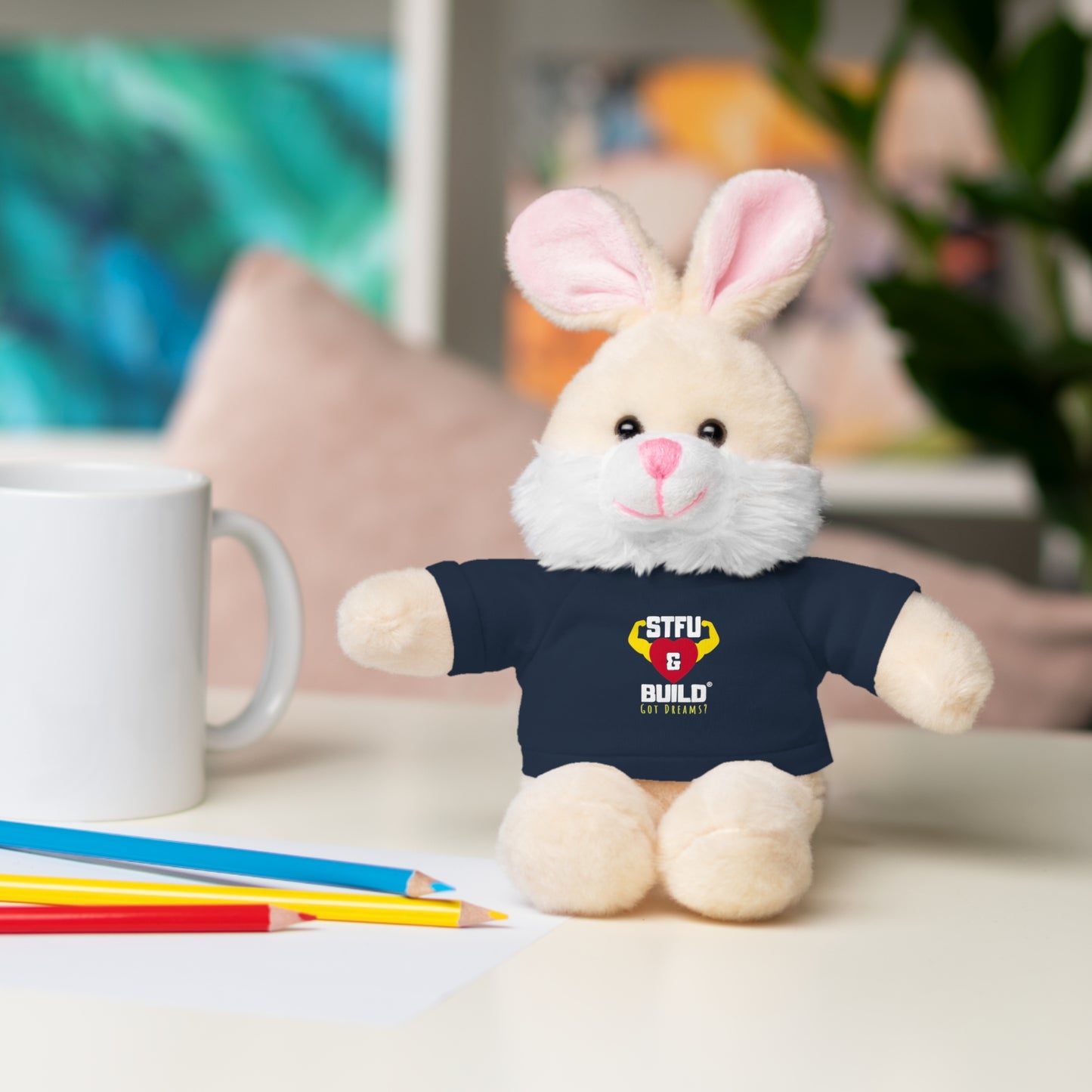 STFU & BUILD® - Classic Logo - Stuffed Animals with Tee