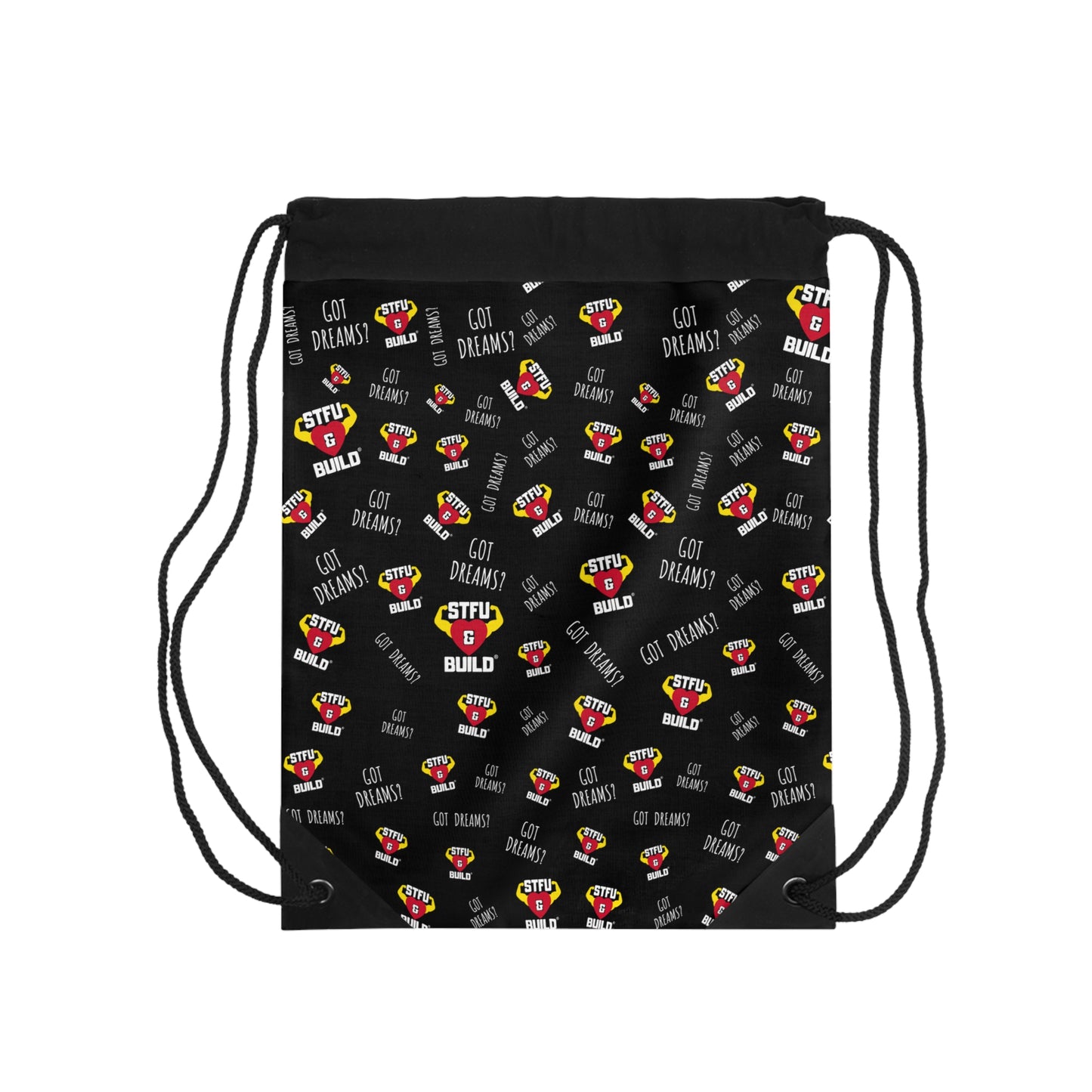 STFU & BUILD® - Classic Collage - Drawstring Bag