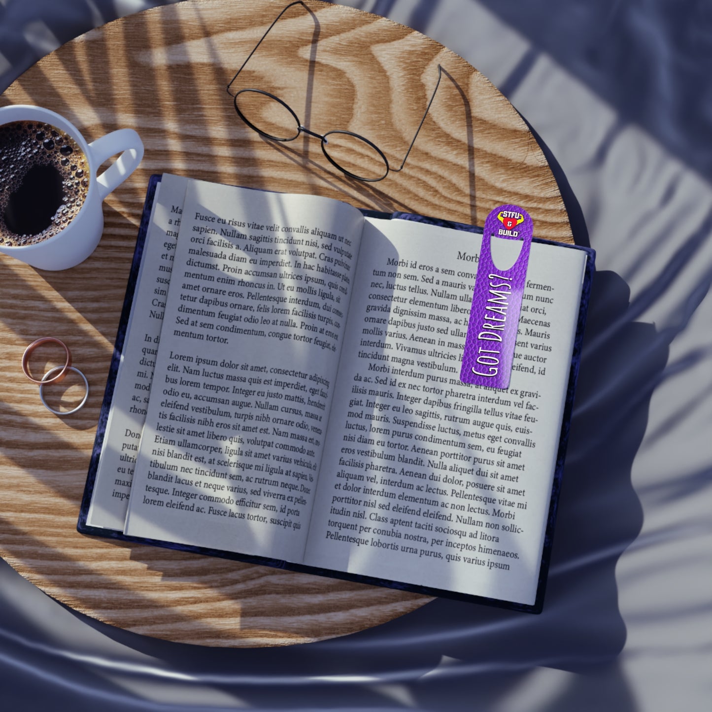STFU & BUILD® - Purple Leather-face Bookmark