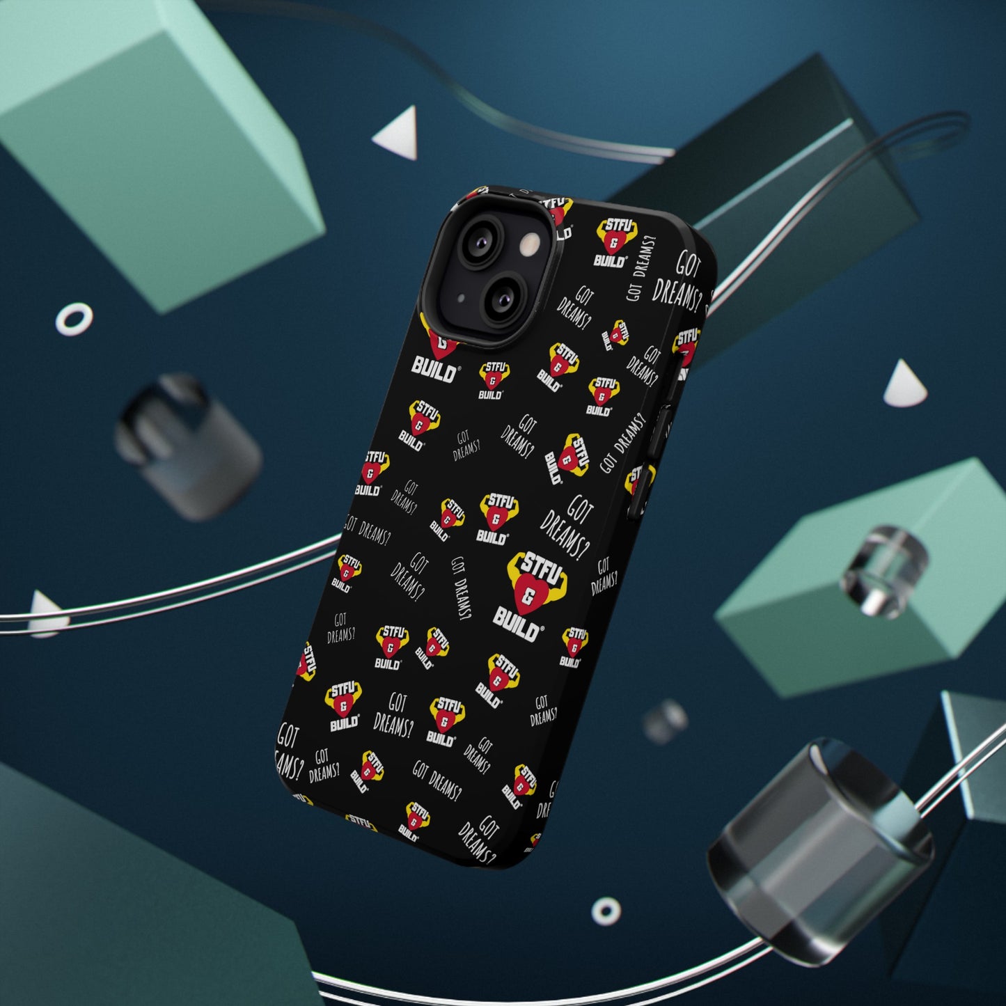 STFU & BUILD® iPhone & Samsung Impact-Resistant Cell Phone Cases - Classic Collage (Various Sizes/Glossy or Matte)