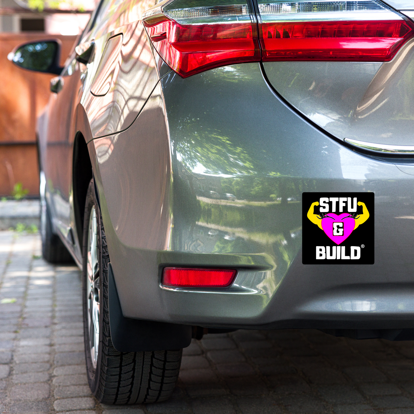 STFU & BUILD® | Women’s Empowerment — Specialty Logo — Sticker