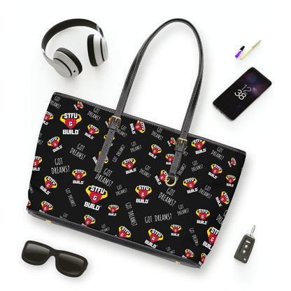 STFU & BUILD® - Classic Collage - Faux Leather Shoulder Bag