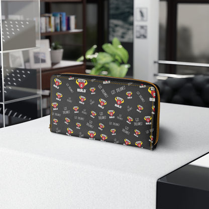 STFU & BUILD® | Classic Collage — Zipper Wallet