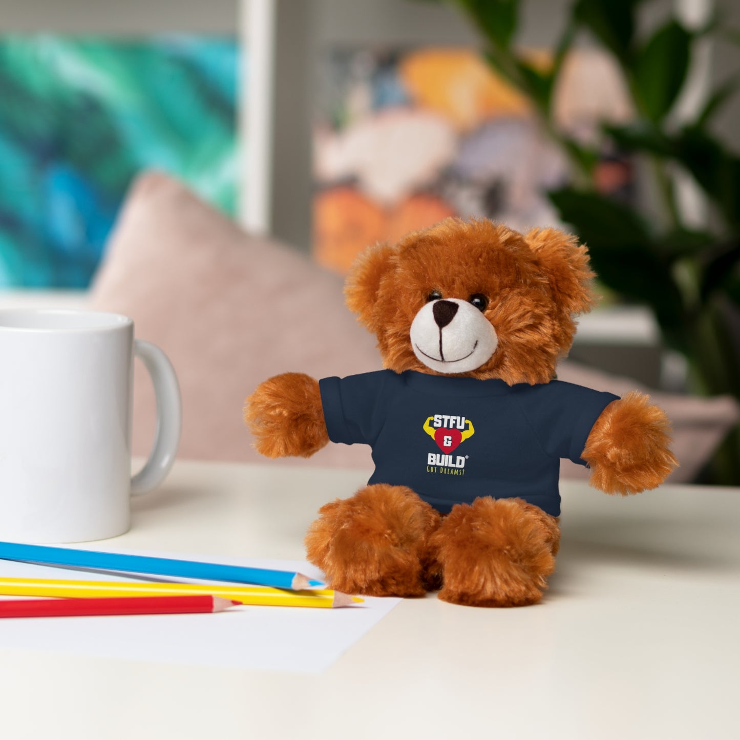 STFU & BUILD® - Classic Logo - Stuffed Animals with Tee